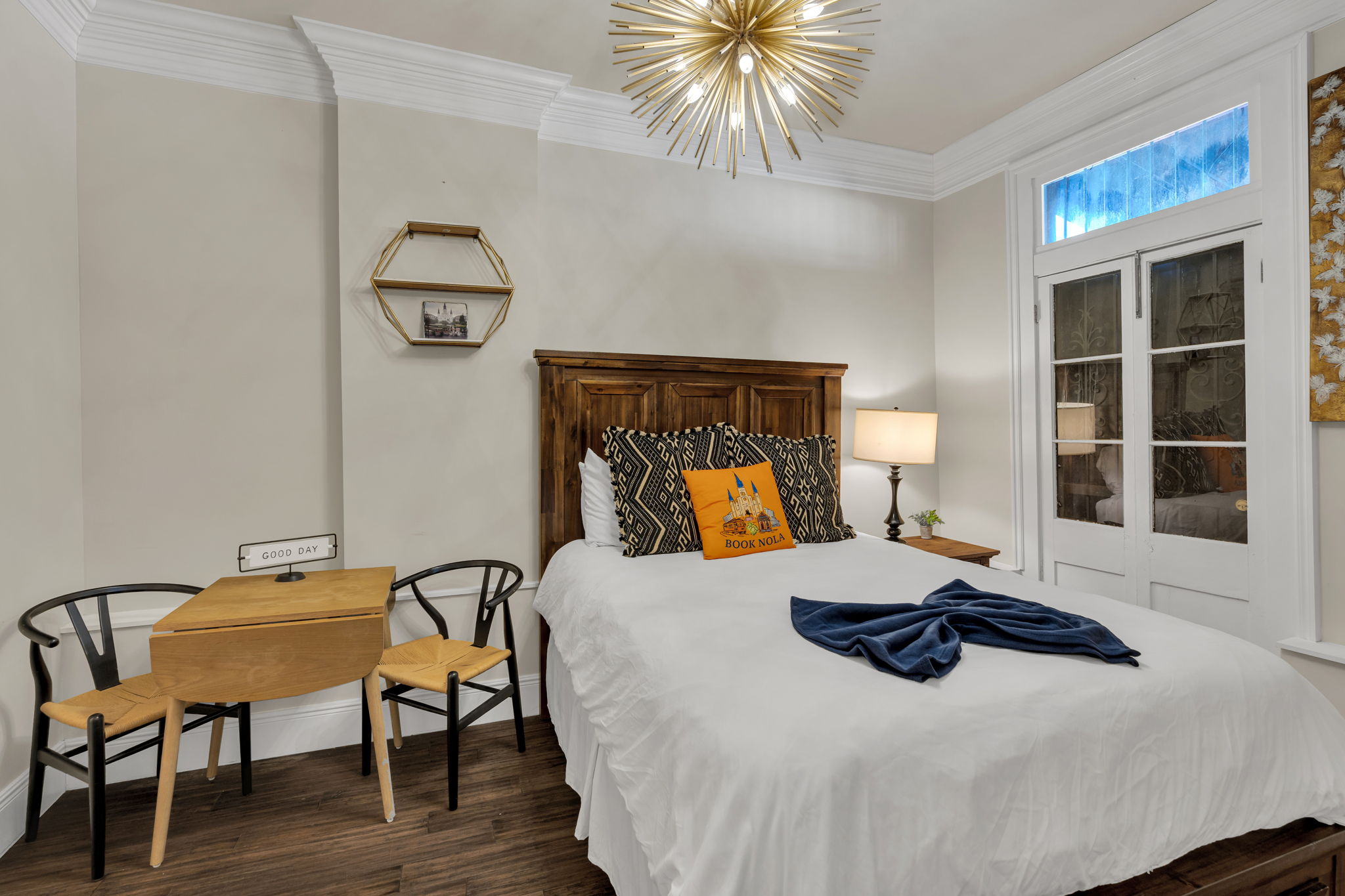 Classic bedroom with handcrafted charm