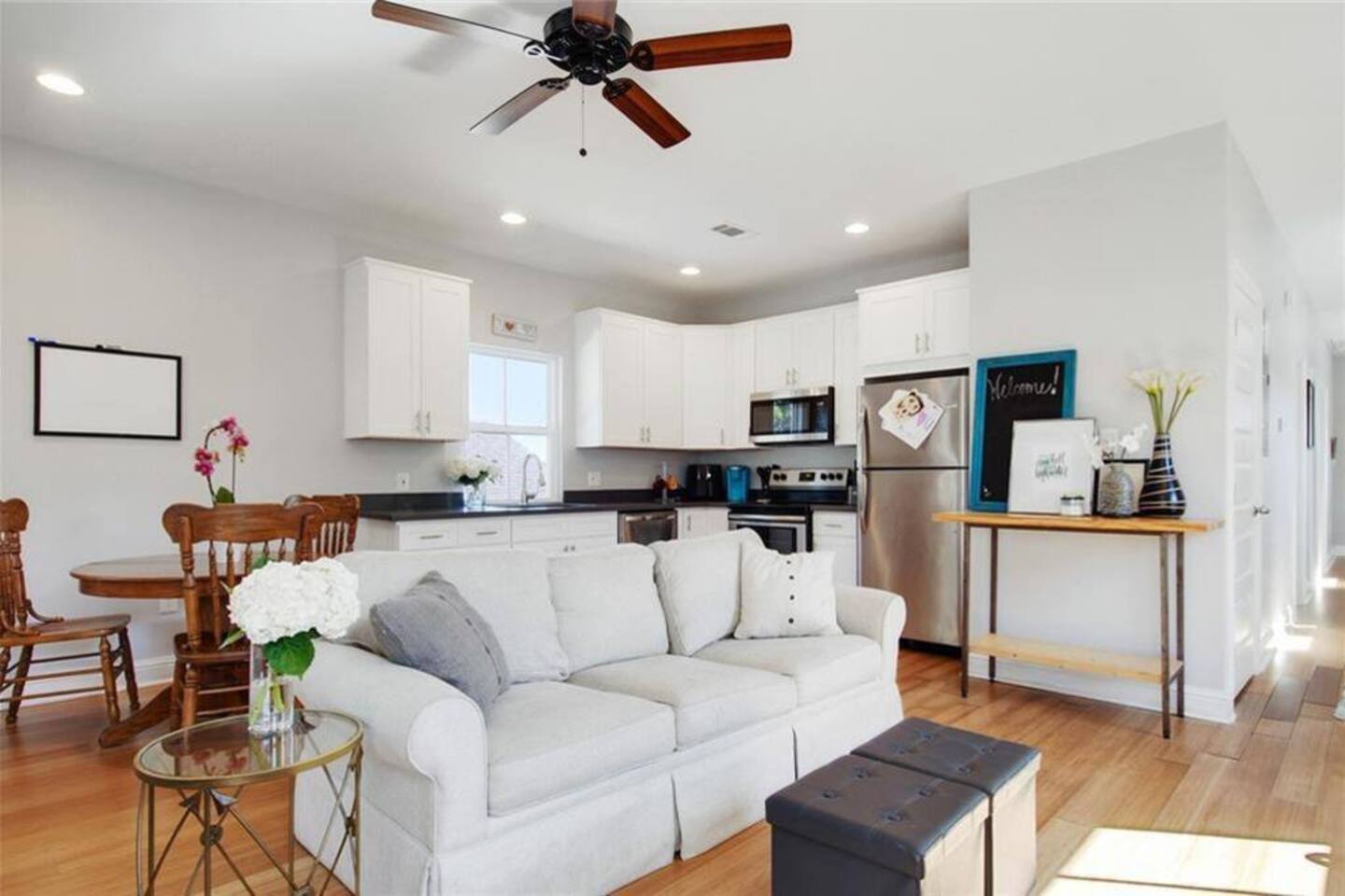 couch in the living room