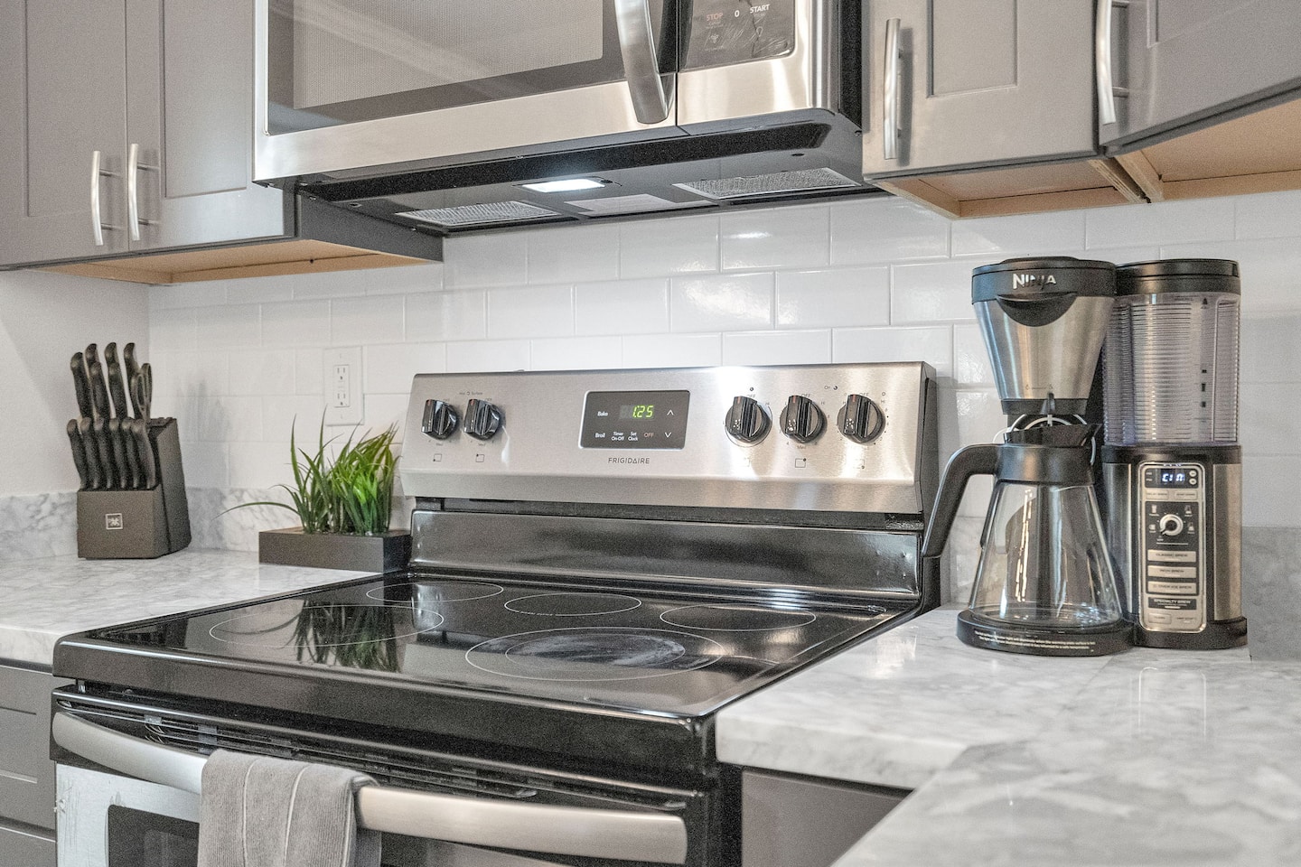 Fully stocked kitchen