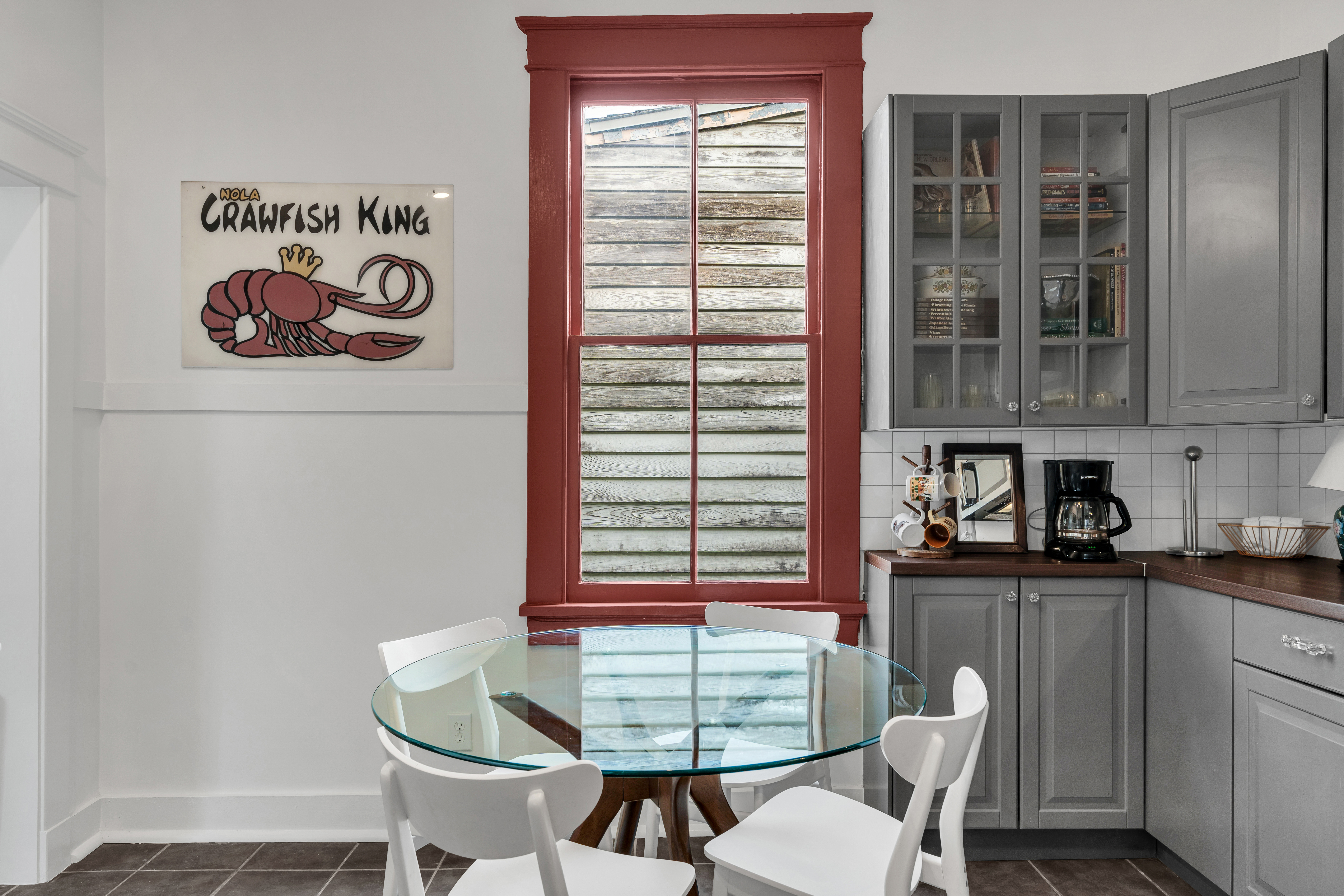 Dining nook with natural light