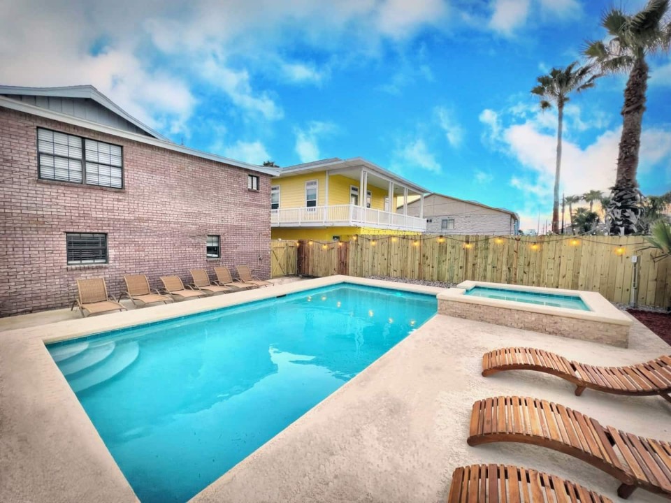 Large pool and yard