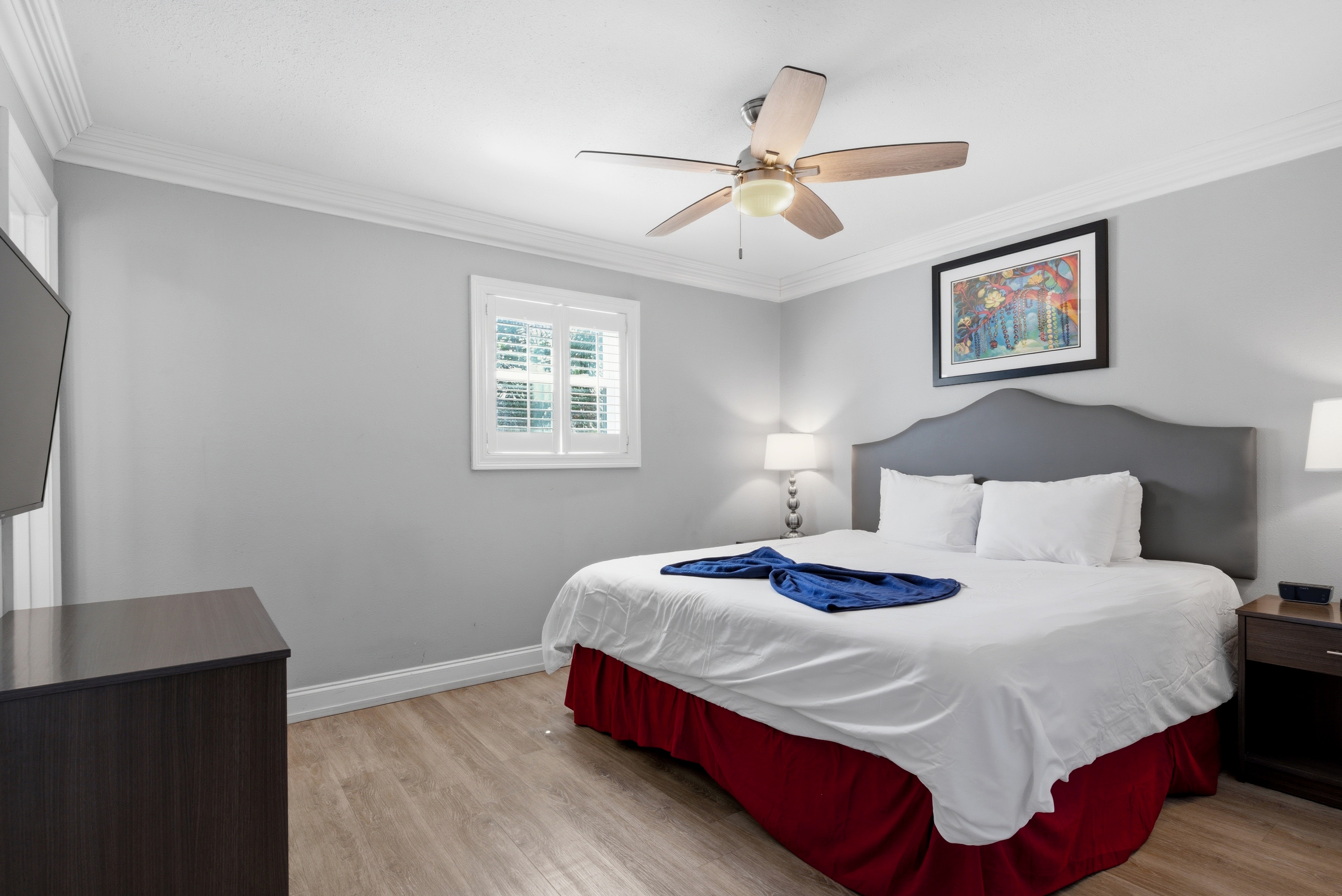 Bright bedroom with soft natural light