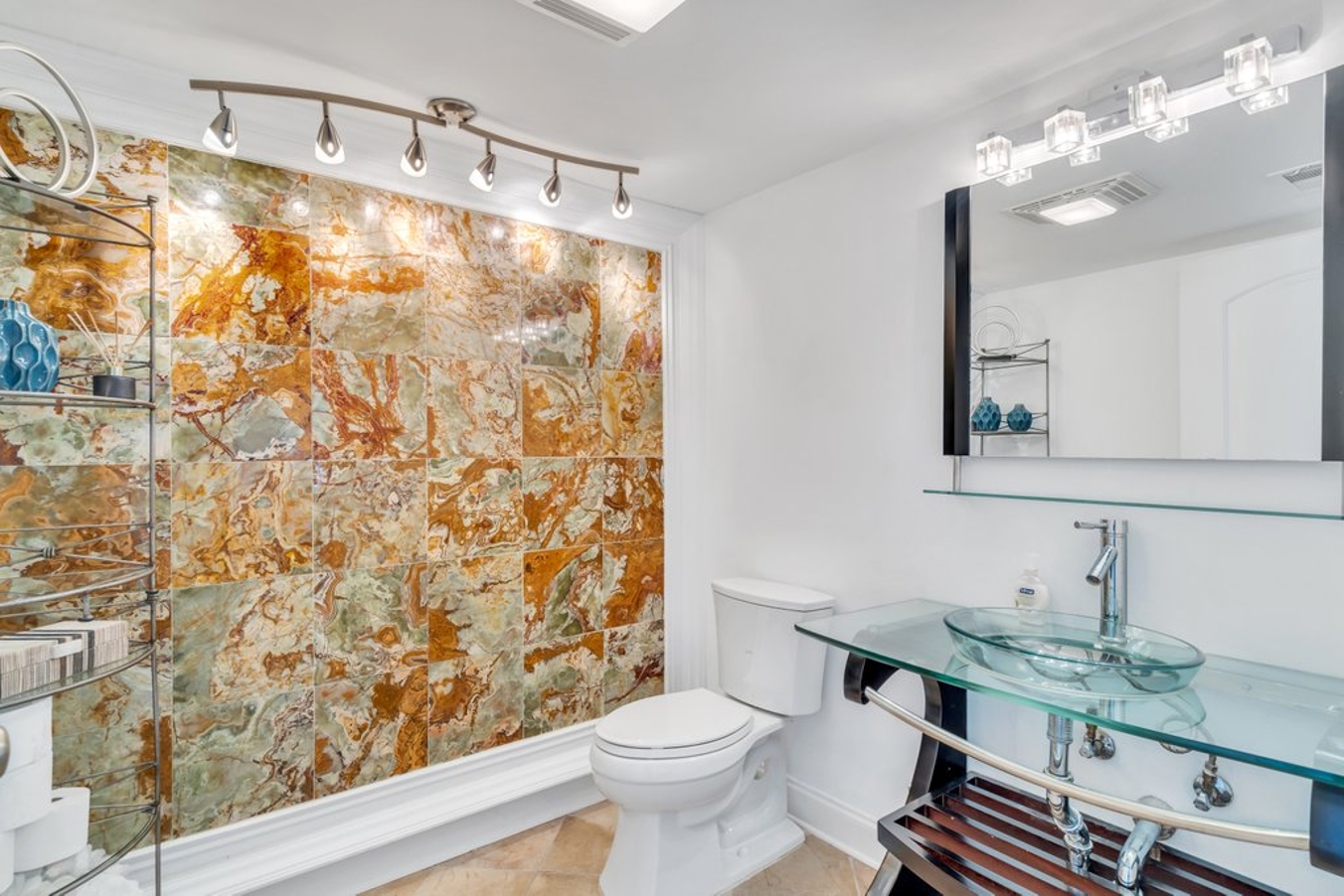 Powder half bathroom.