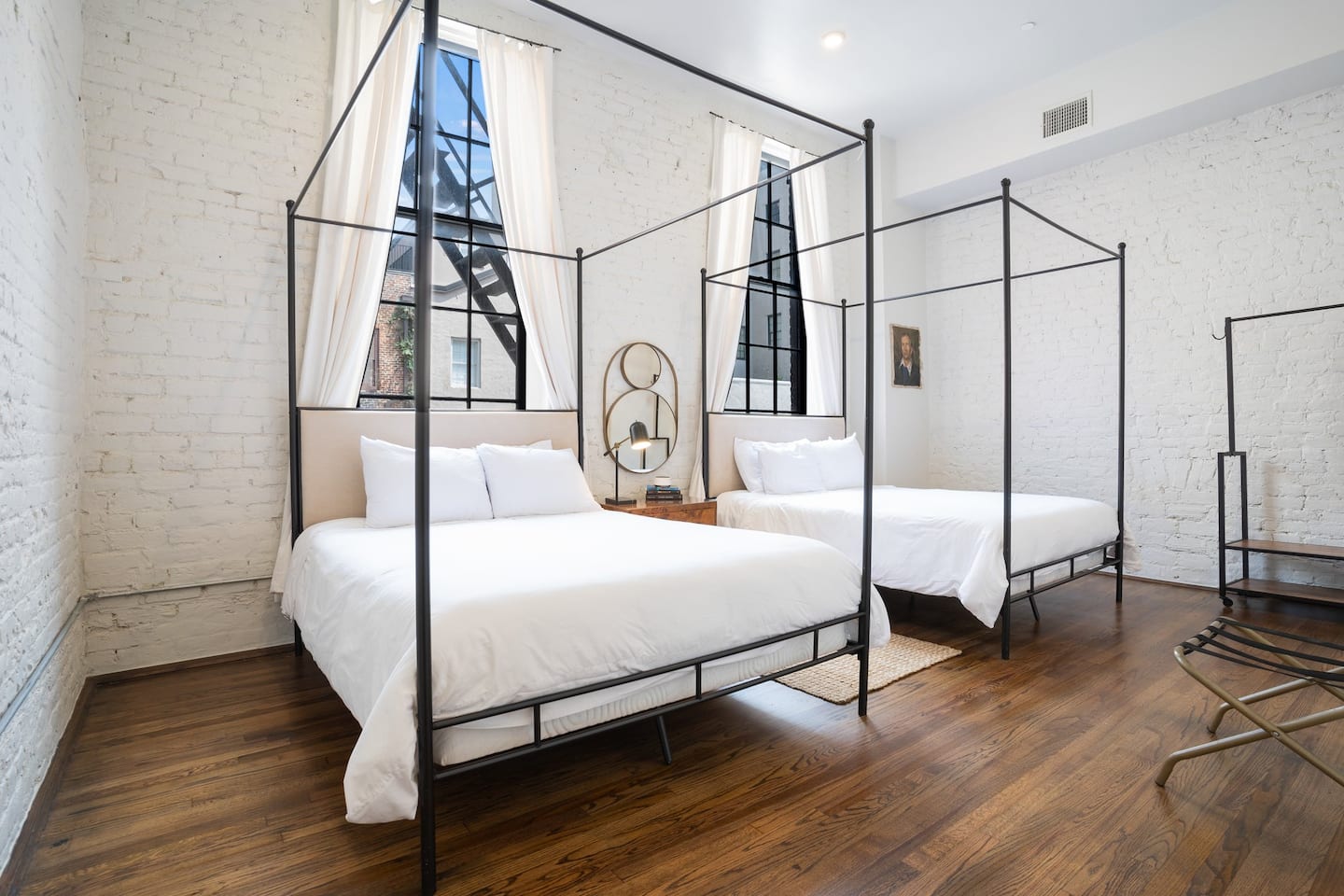 Bedroom 2 with two queen beds and bathroom