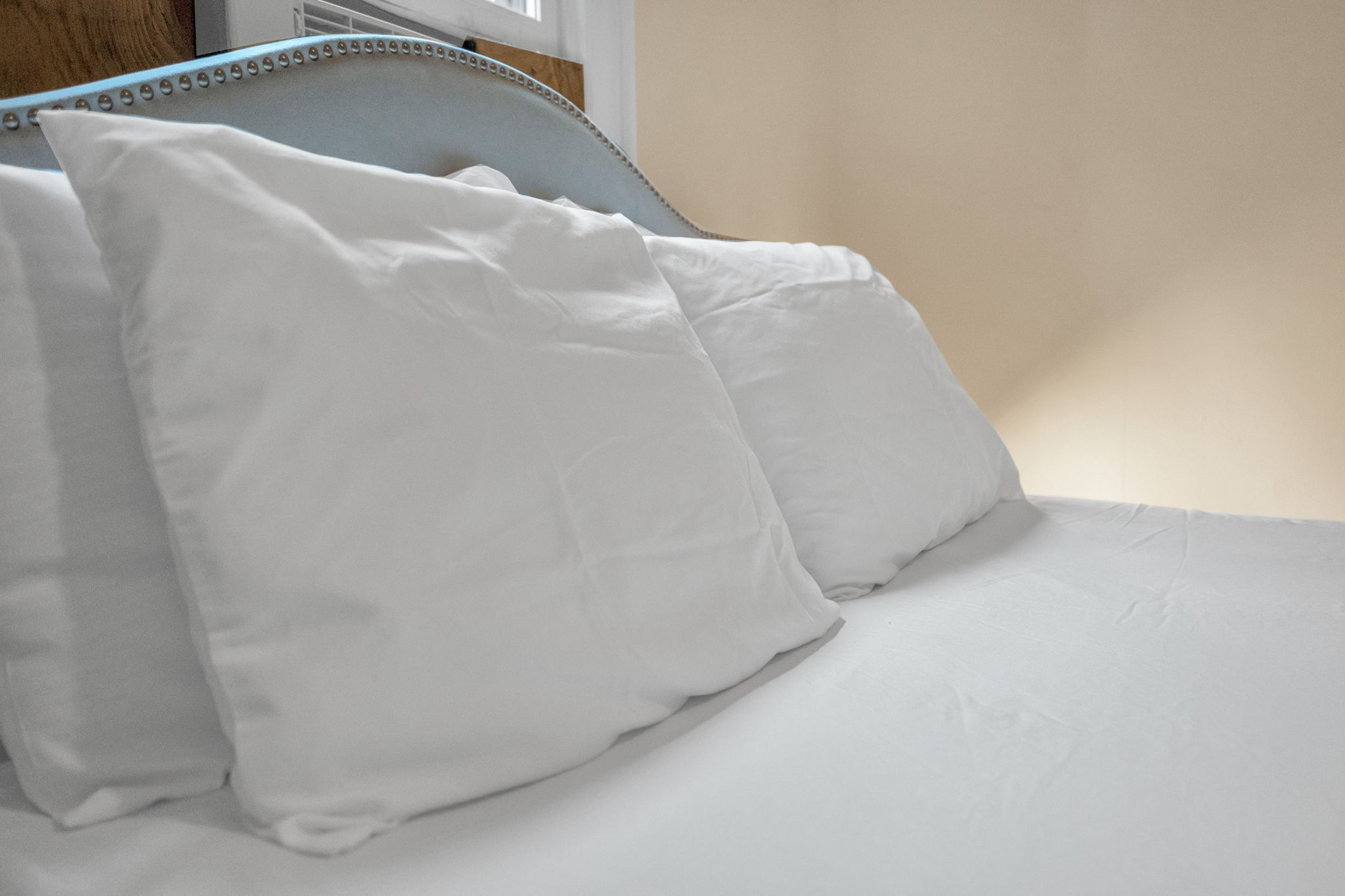 Plush pillows and crisp sheets for a restful night’s sleep.
