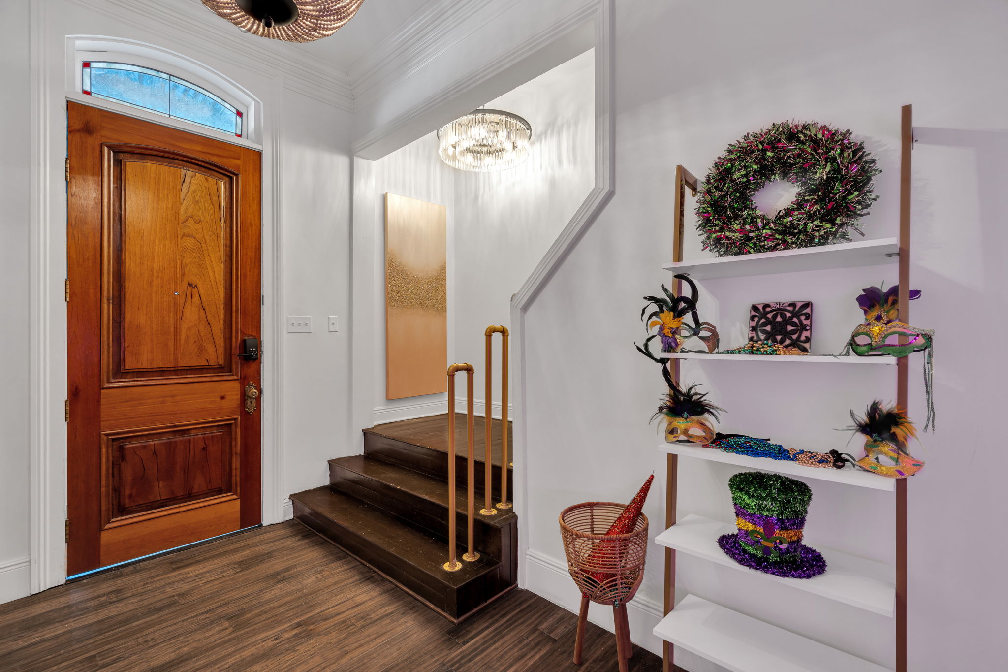 Warm welcome with charming architectural details