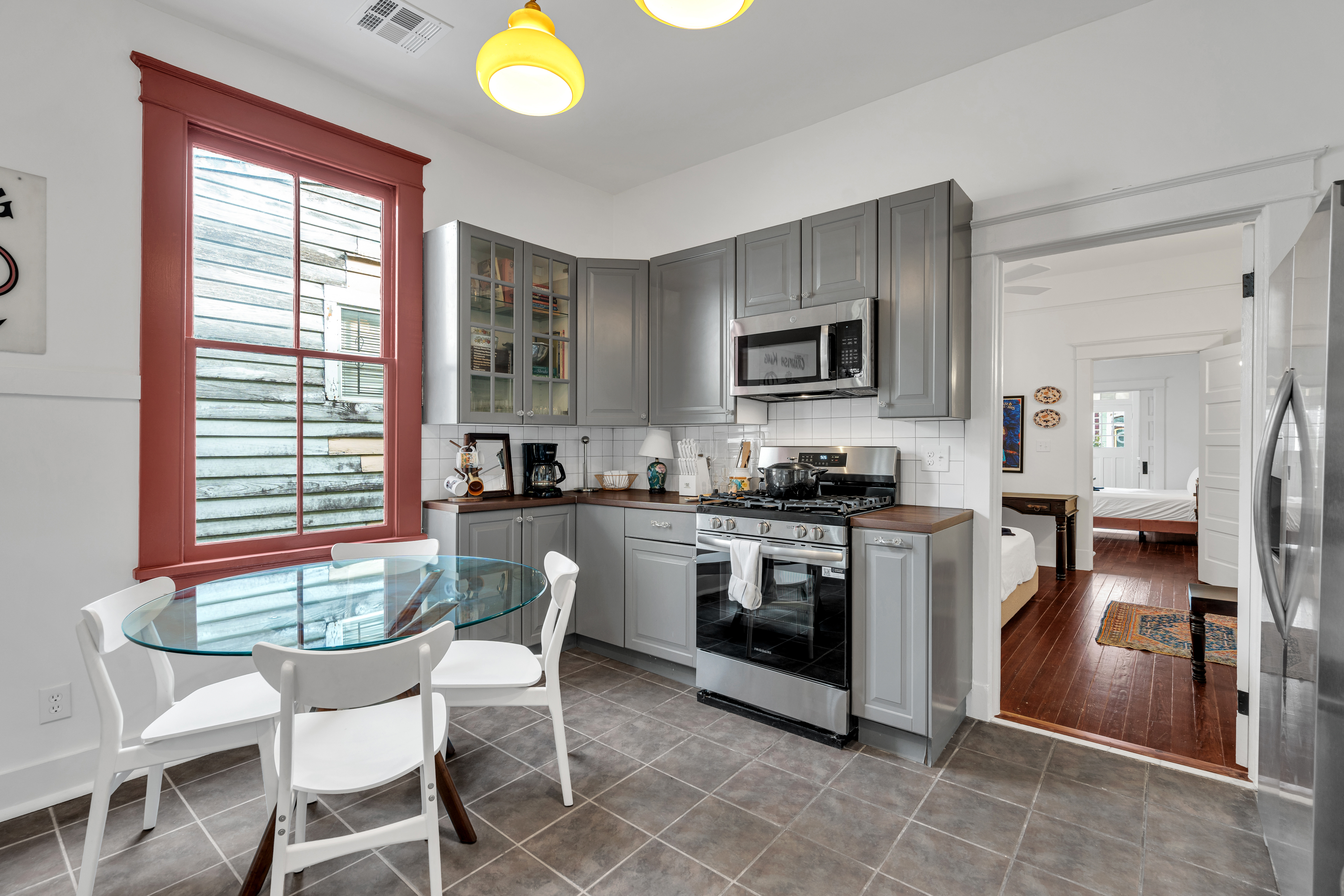 Fully equipped kitchen with ample counter space