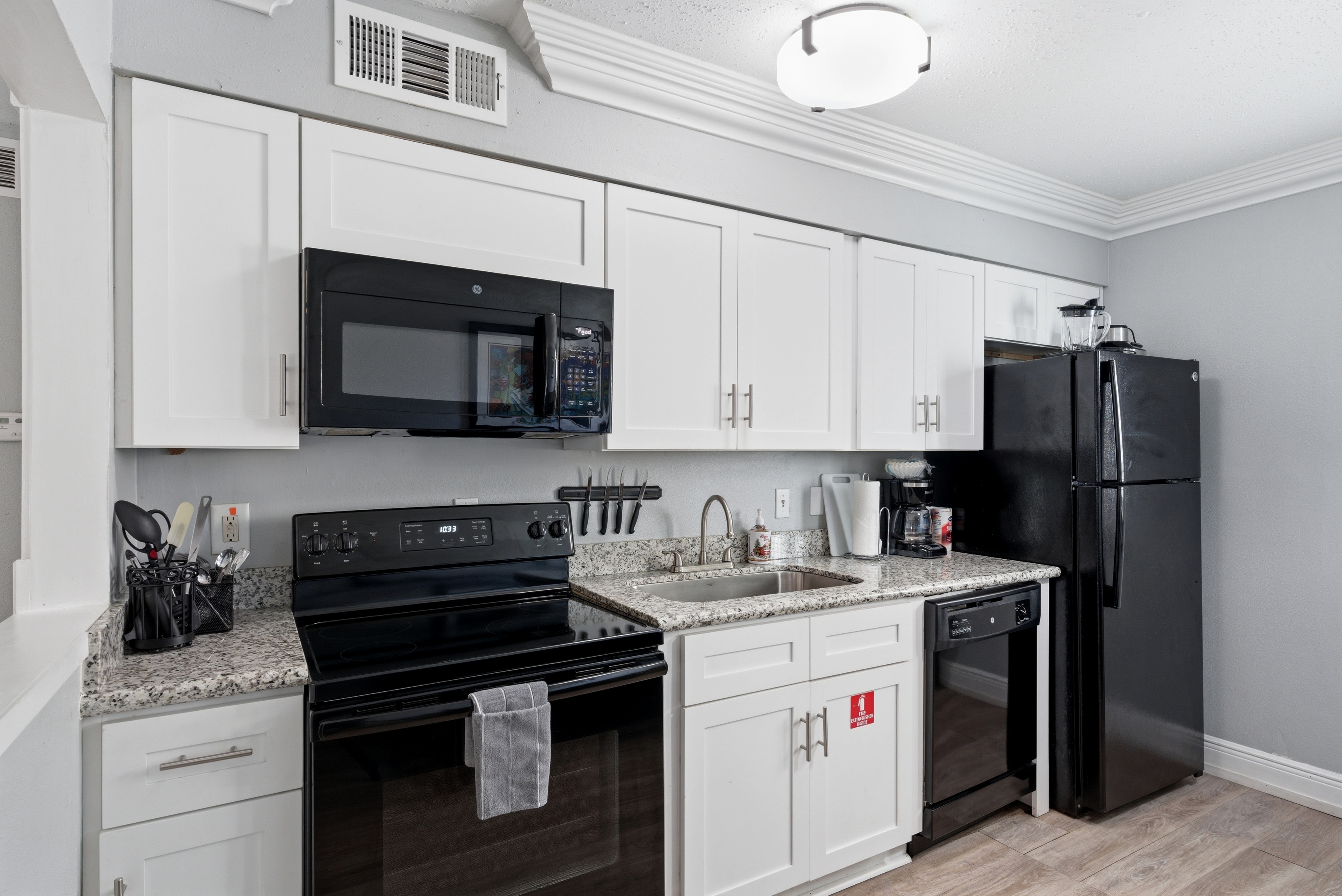 Modern kitchen with crisp finishes