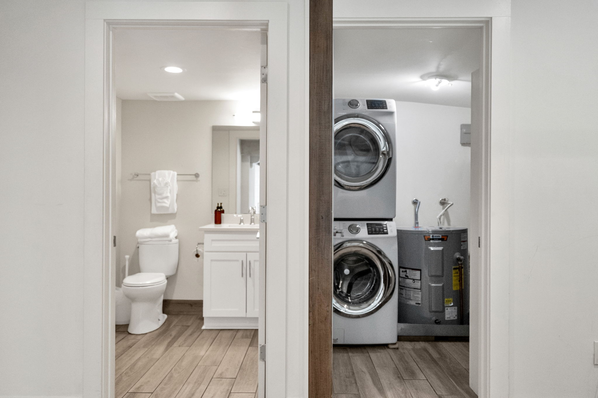 Laundry in bedroom 2 (unit 2)
