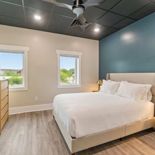 Queen Bedroom with Smart TV