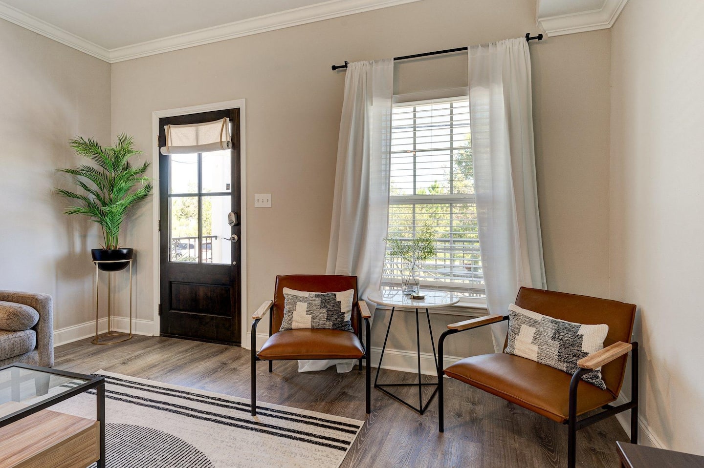 Entry way coffee nook, perfect space to enjoy a morning cup of coffee!