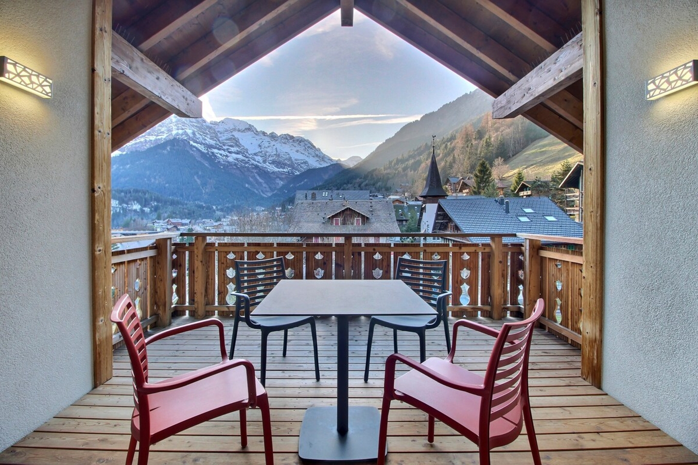 Penthouse, terrasse + spectacular view in Champéry, Valais