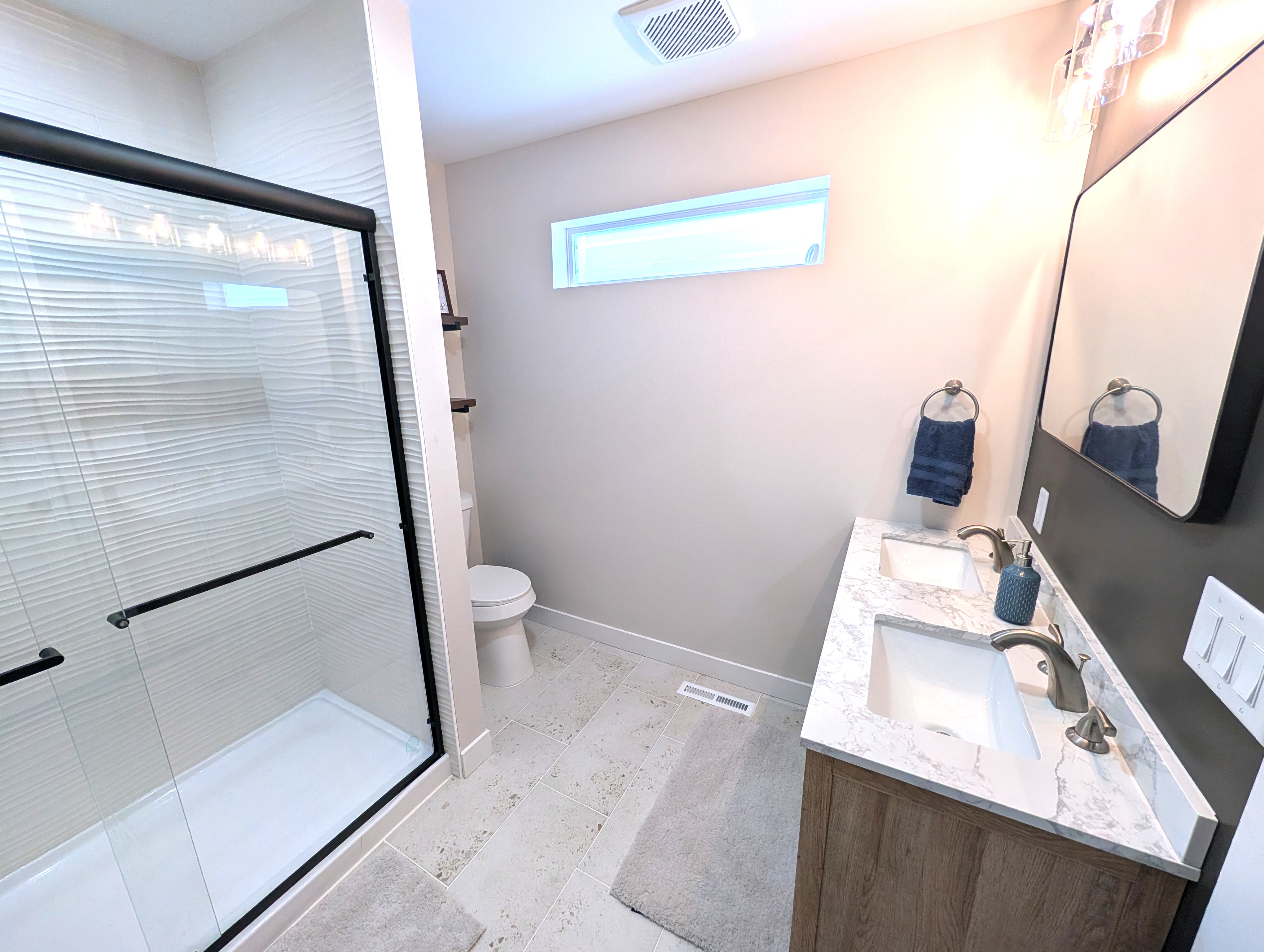 BATHROOM #1 (MAIN FLOOR):  This is a beautiful private ensuite full bathroom for Bedroom #1.