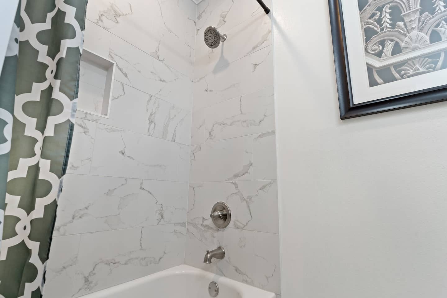 First bathroom | Shower with bodywash, shampoo, and conditioner provided!