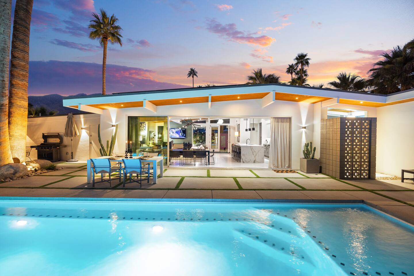 Private pool, spa, and expansive backyard