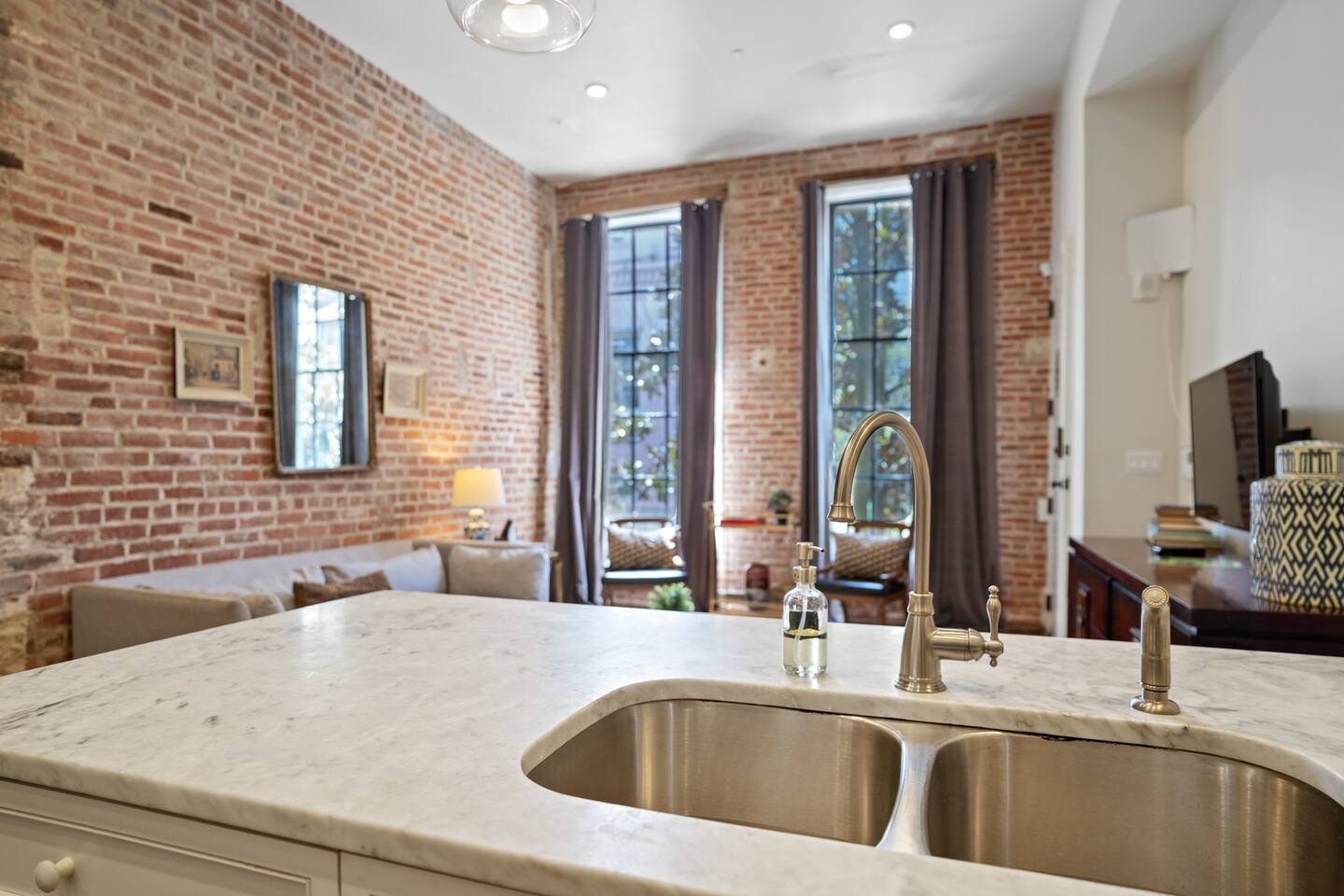 View of the living room space