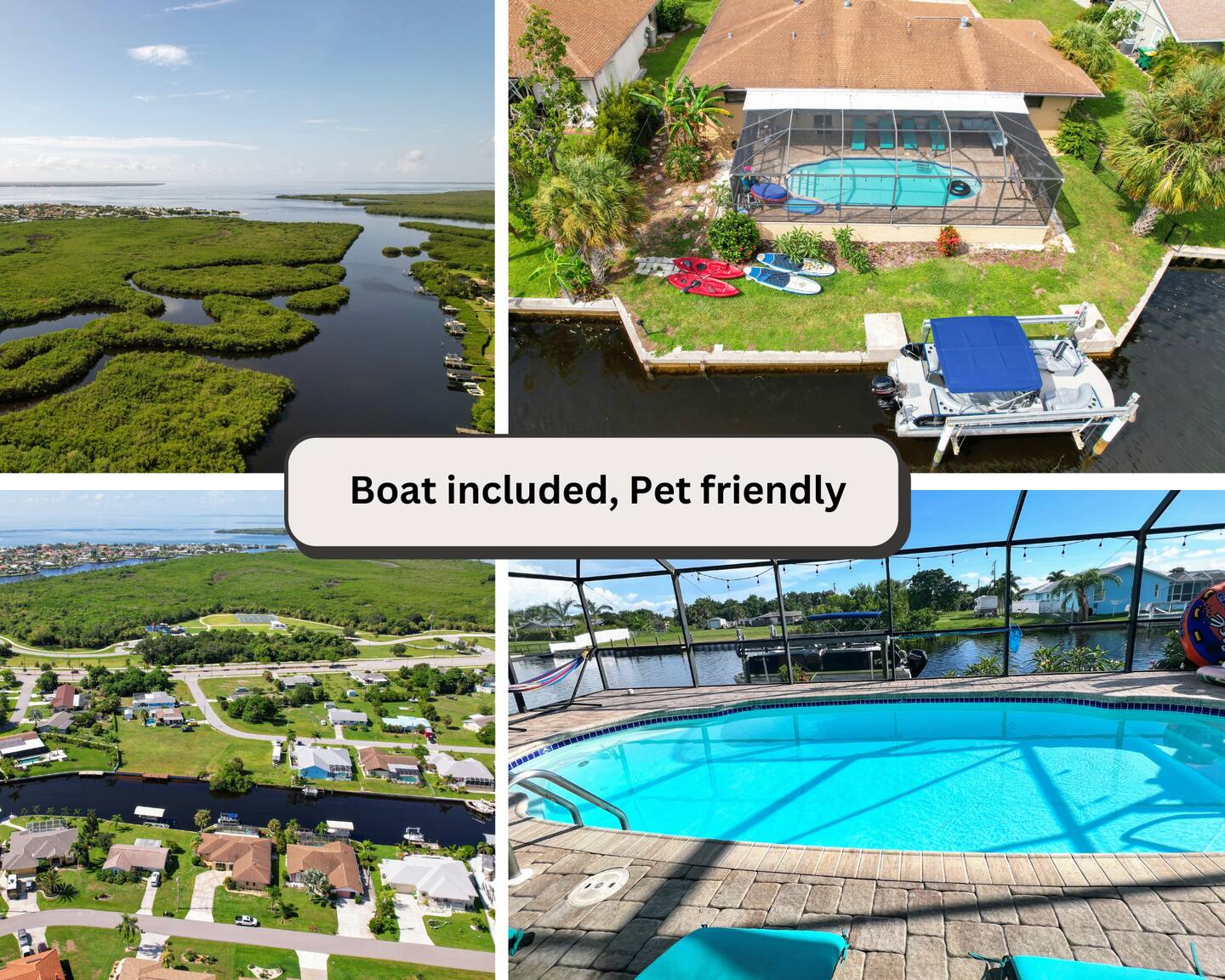 House With A Boat - Boat, Heated Pool, Fishing - Port Charlotte