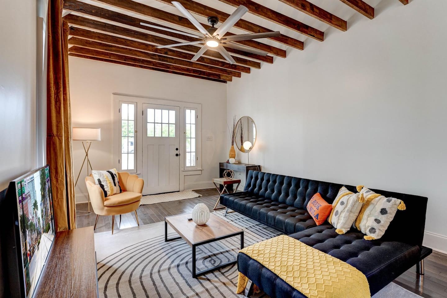 incredible living room space fully equipped with everything you could need