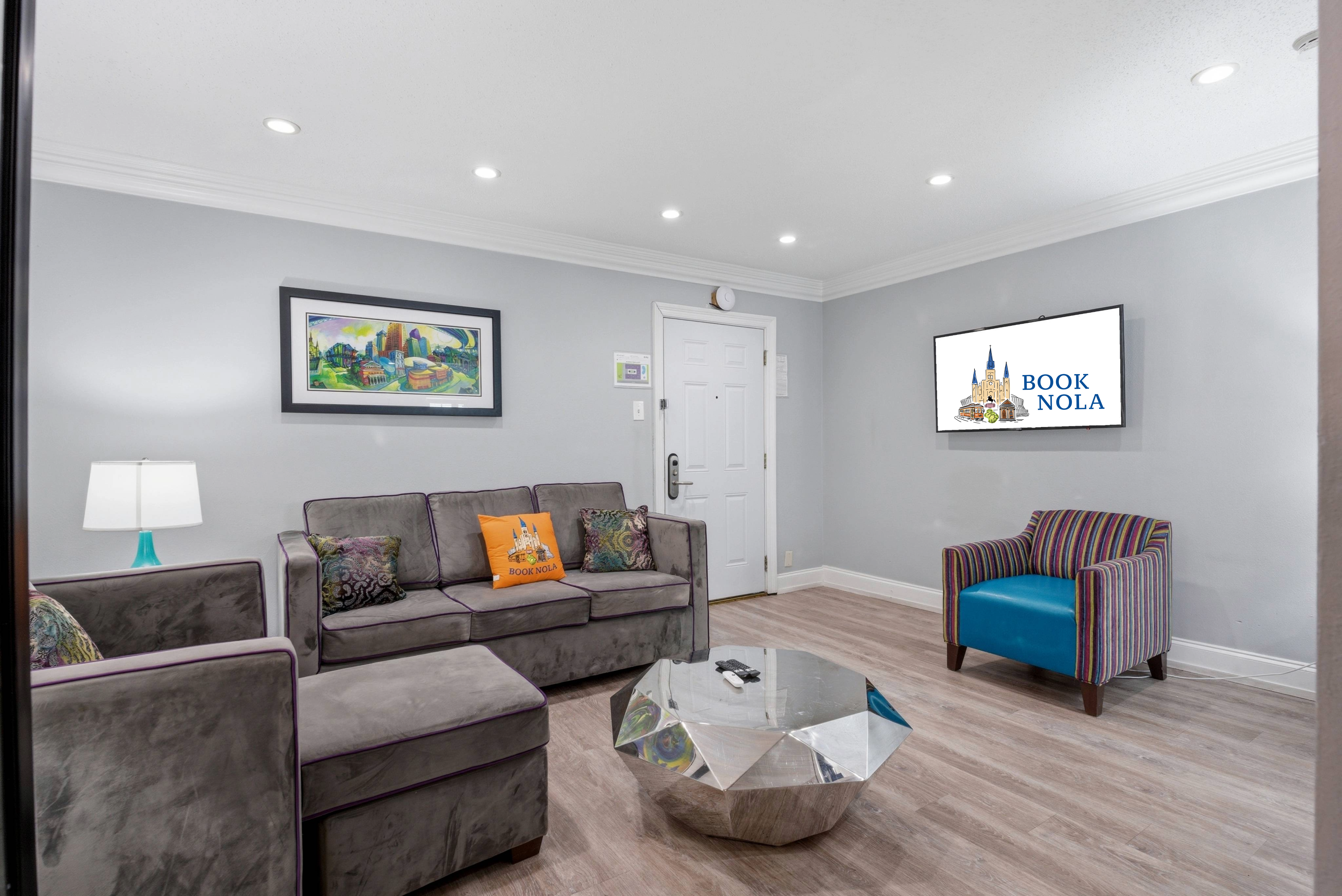 Welcoming lounge with a warm modern feel