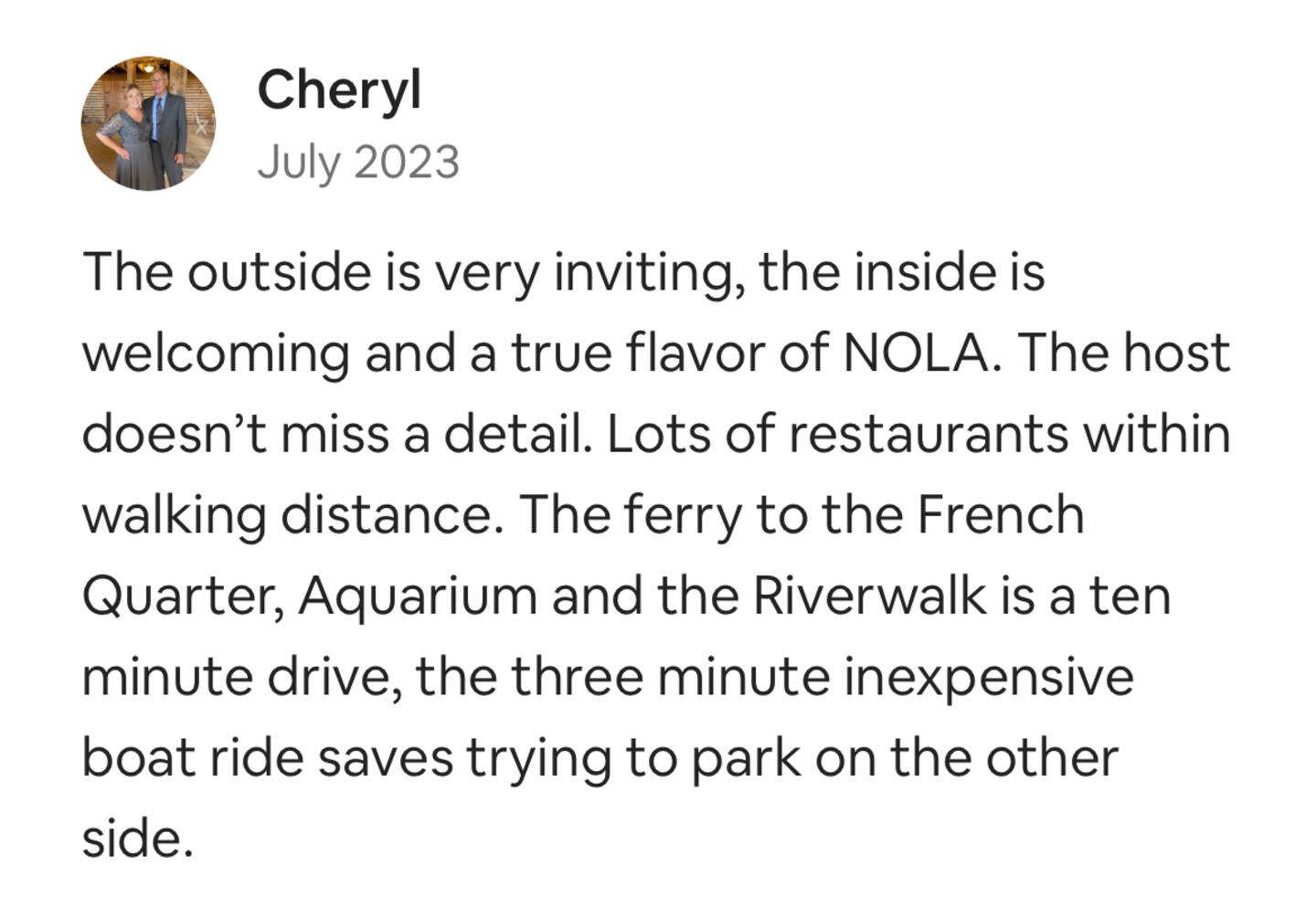 Cheryl's review.