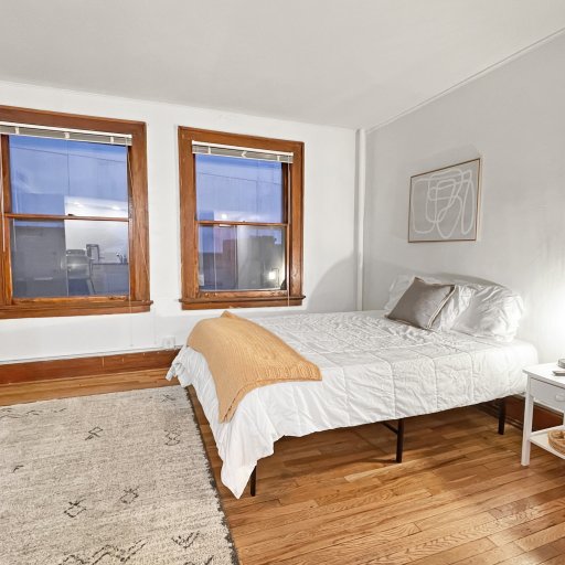 Plush queen bed