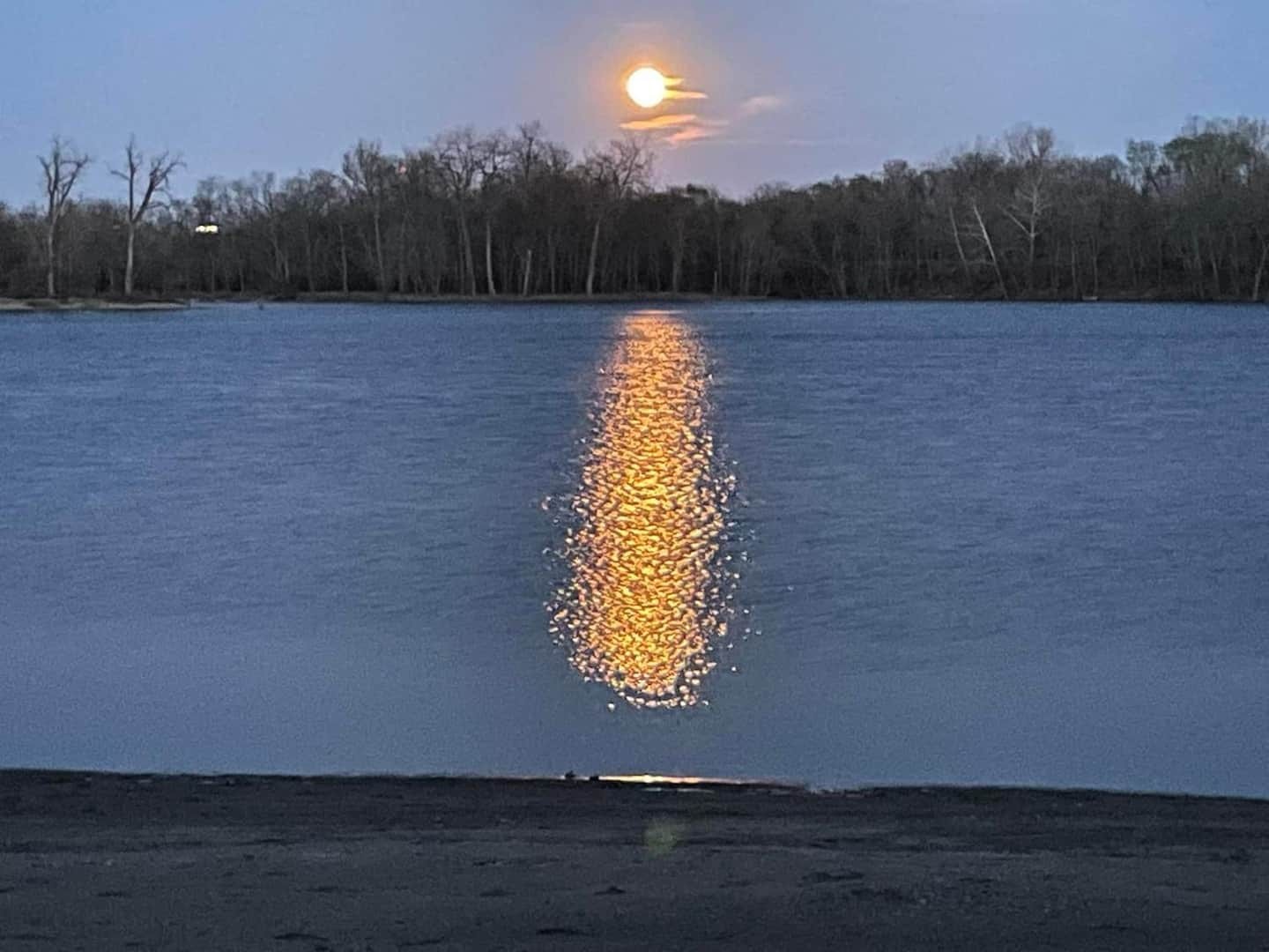 Lake at sunset