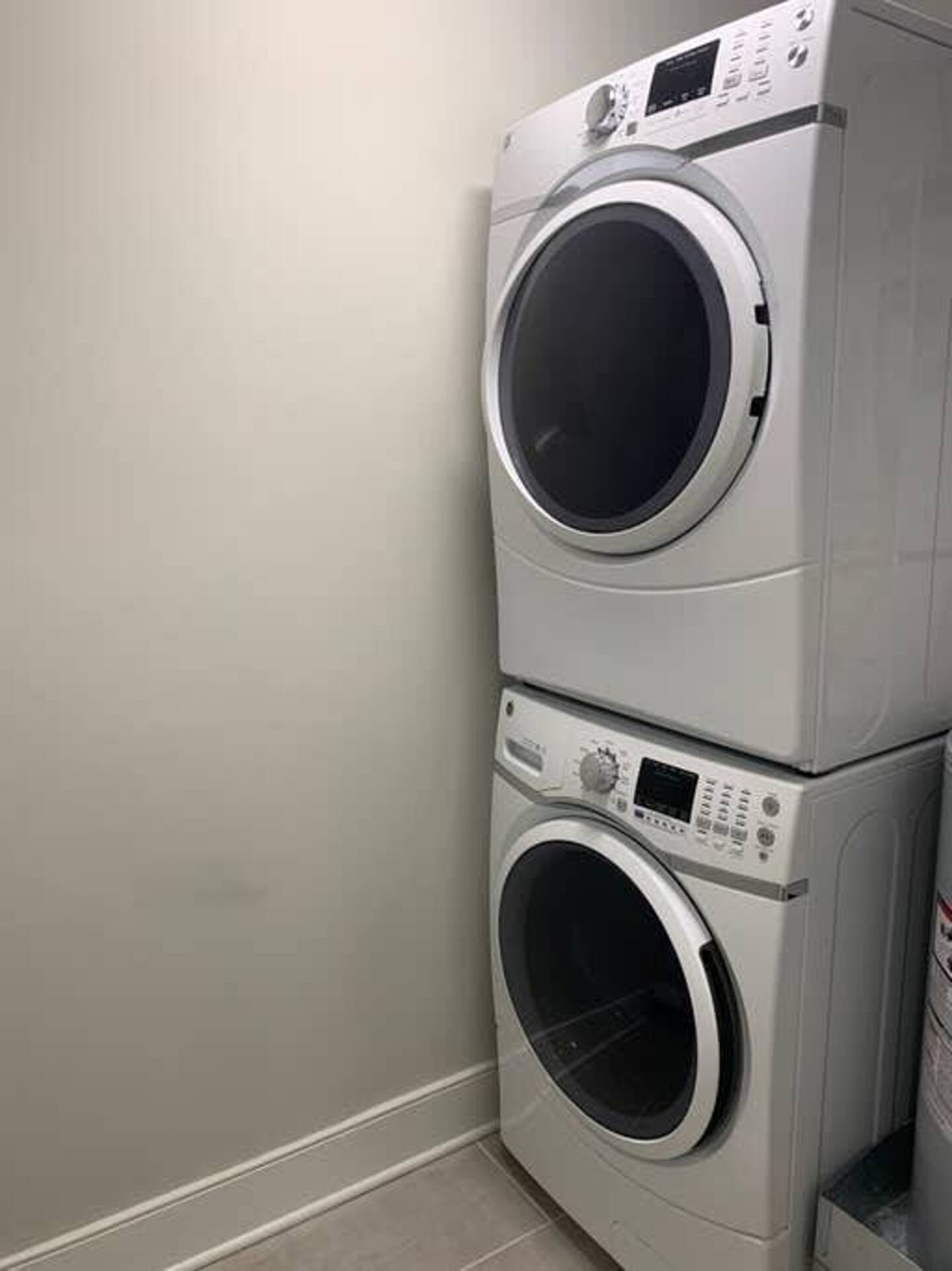 Washer and dryer on site