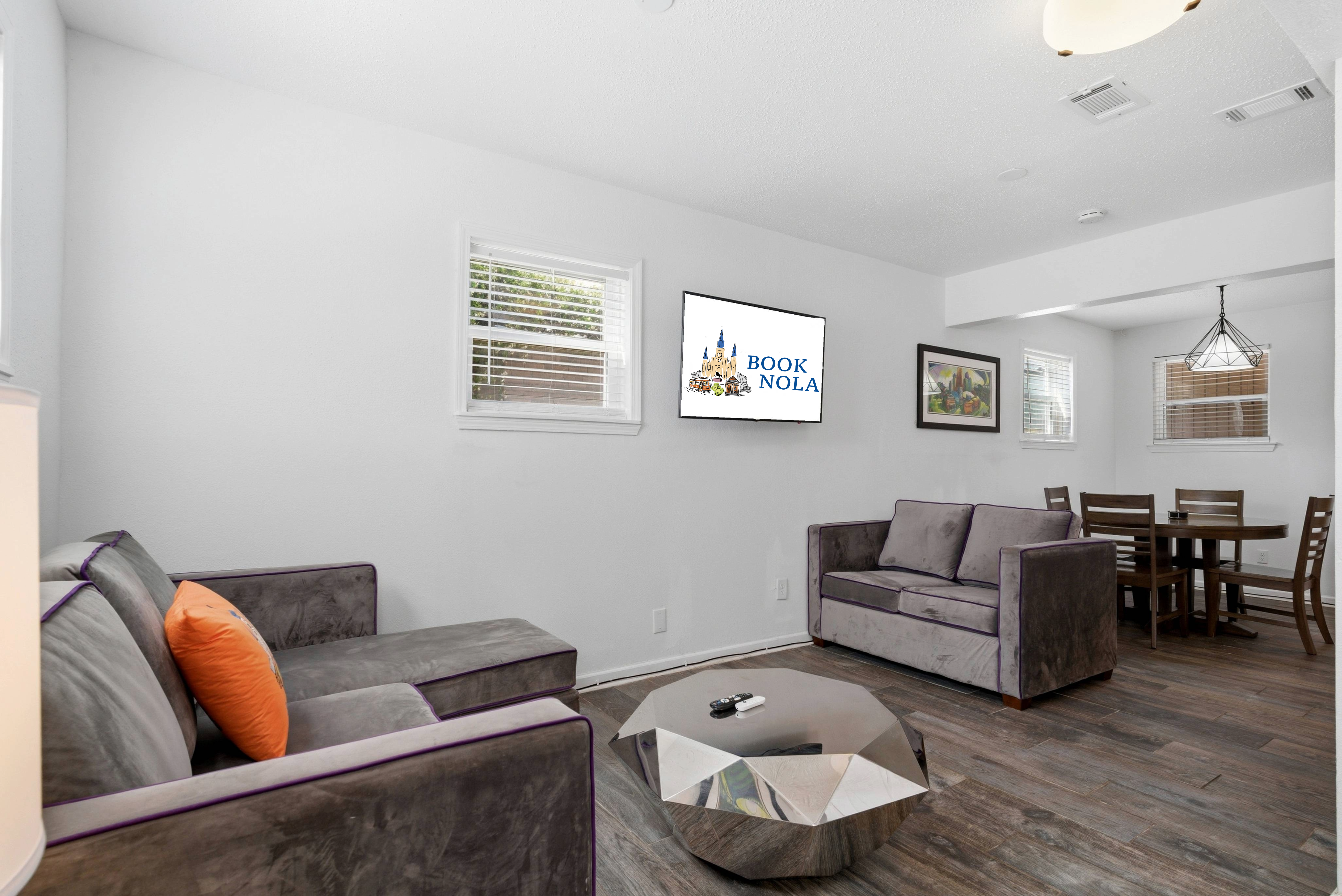 Spacious seating with natural light