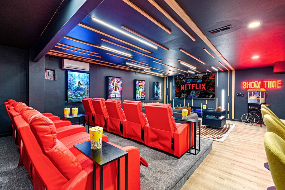 Wildernest Villa private movie theater