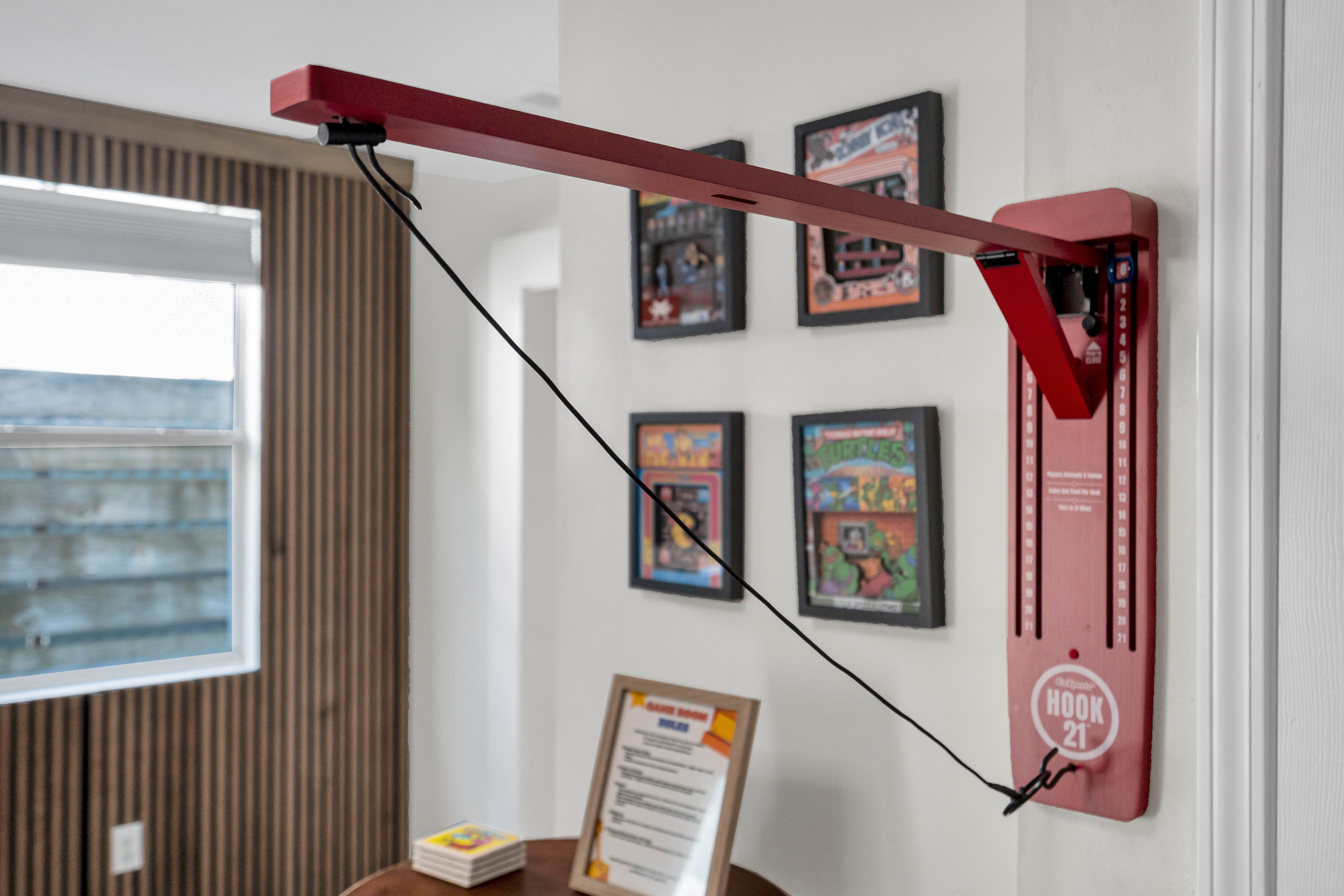 Interactive wall games to keep everyone entertained.