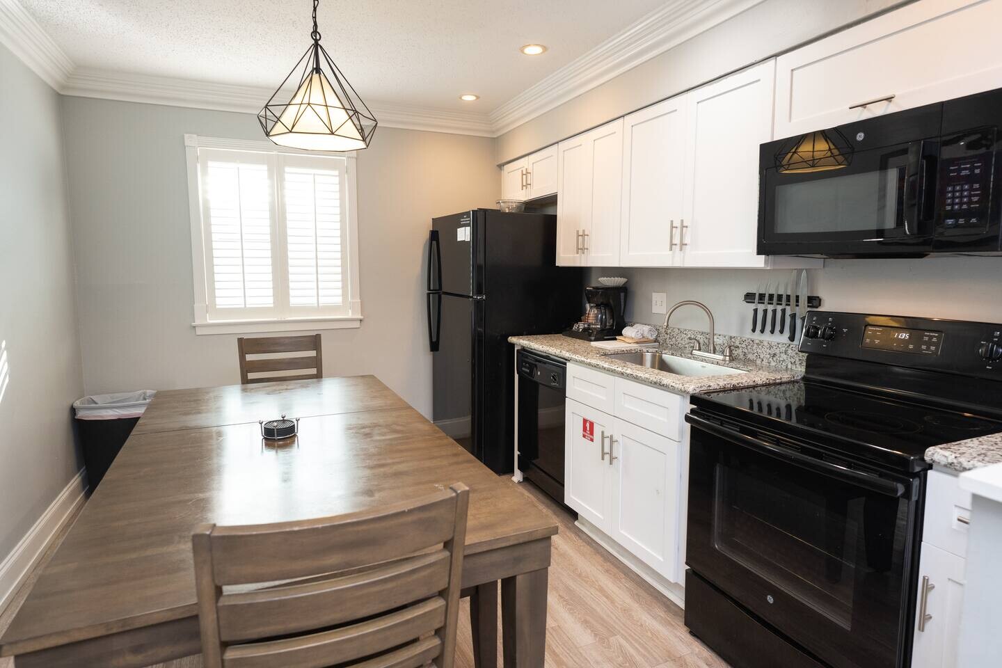 Fully stocked kitchen