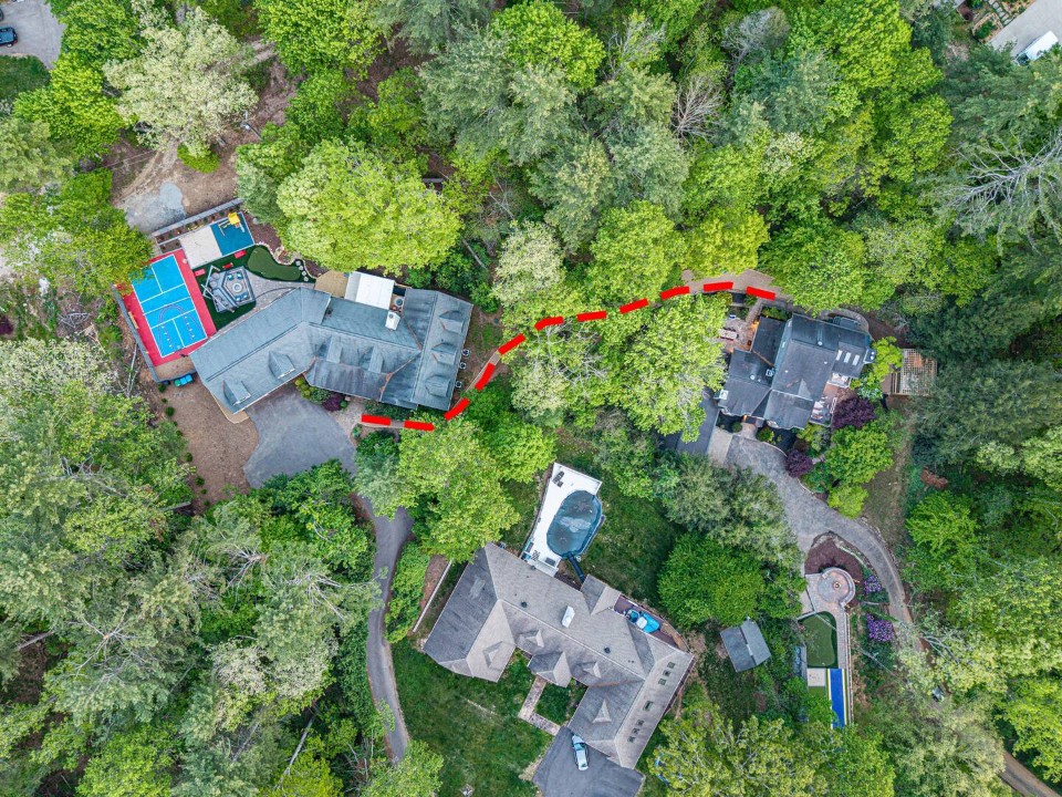 Wildernest Villa aerial view