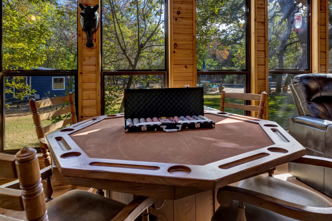 Enjoy a fun-filled game in our cozy game room, complete with a fully ...