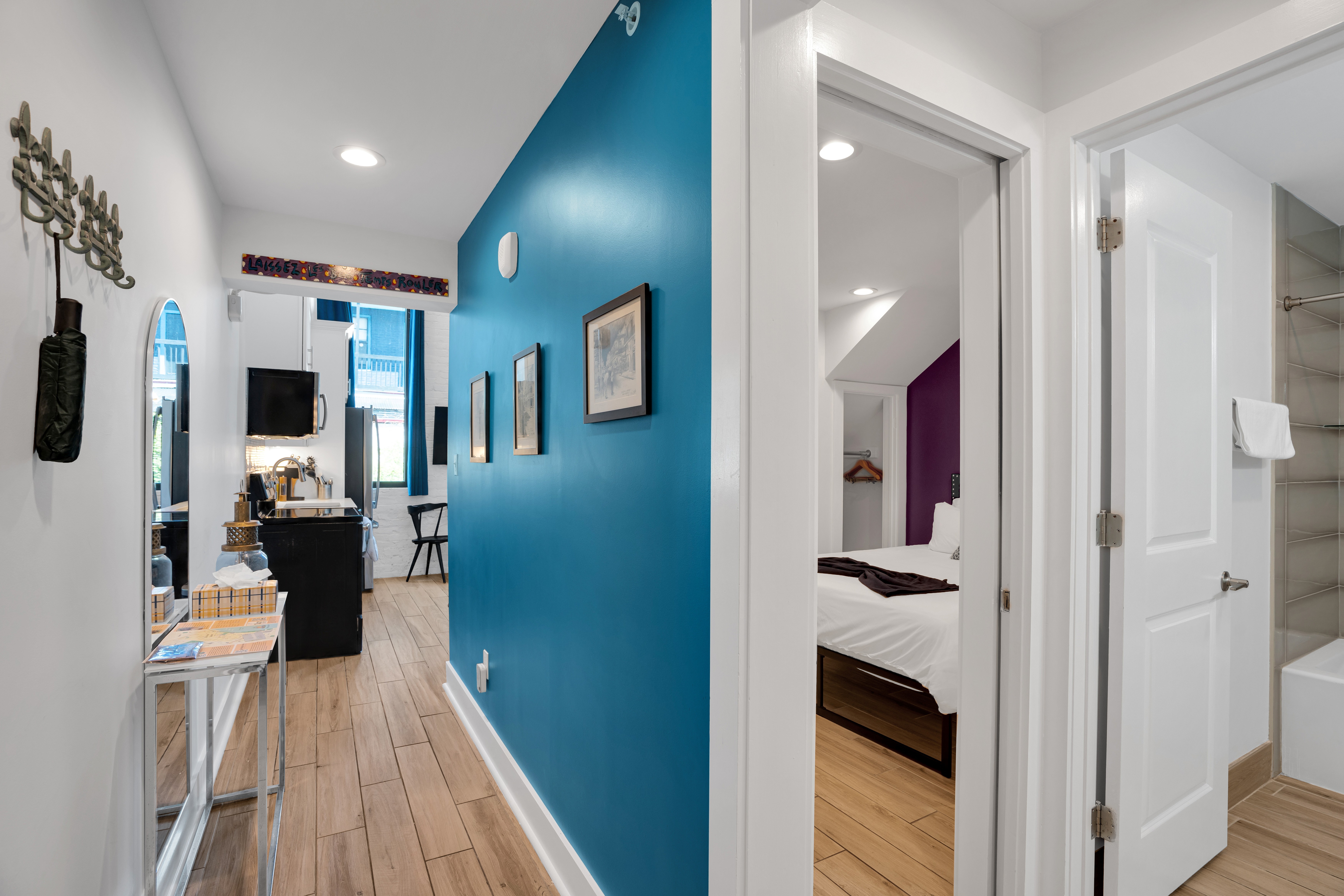 Stylish comfort with vibrant accents