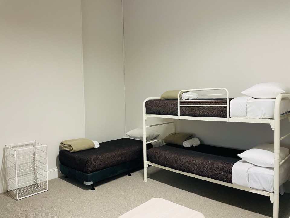 Sleeps 6-8 guests comfortably across two bedrooms plus a fold-out couch, ideal for couples or family getaways.