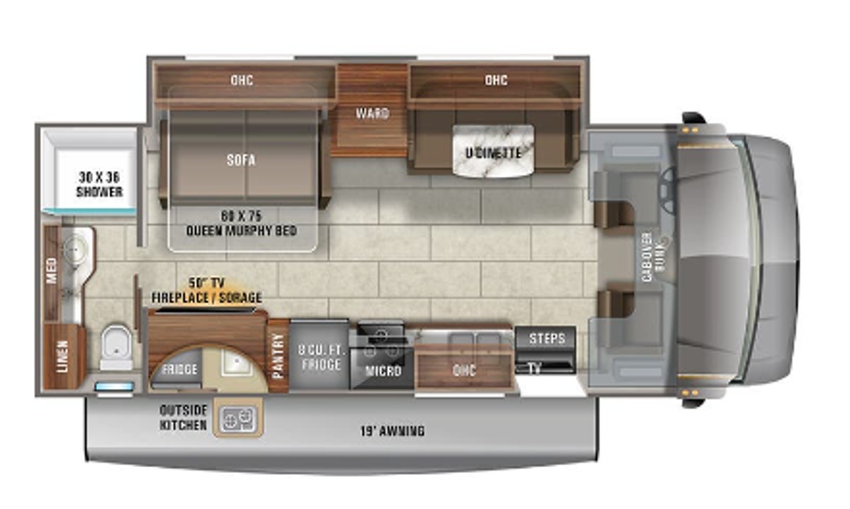 [46] 2021 Jayco Redhawk – Slideout floor plan