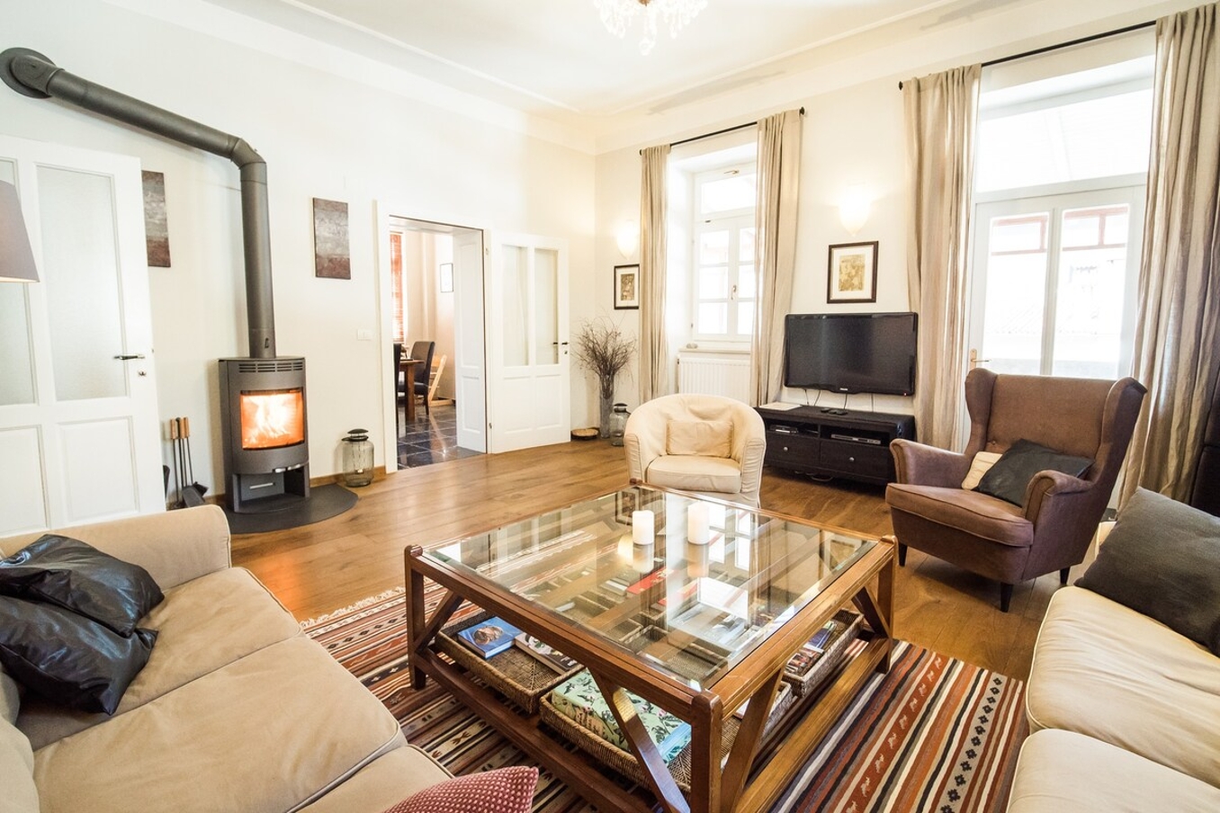 Stylish Penthouse with large terrace — Most na Soči, Tolmin — vacation rental