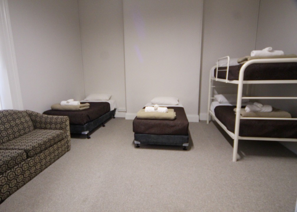 Sleeps 6-8 guests comfortably across two bedrooms plus a fold-out couch, ideal for couples or family getaway