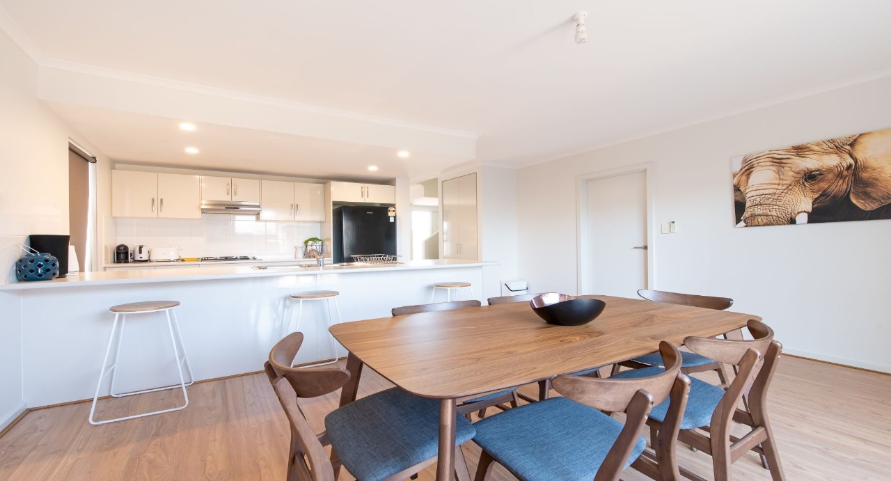 Split system air conditioning throughout bedrooms and living areas ensures a comfortable environment in all seasons.