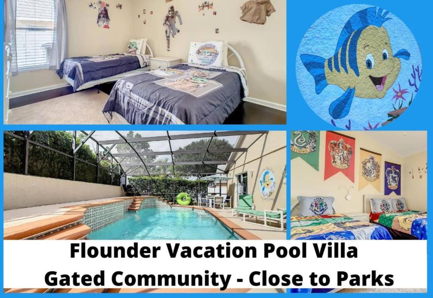 Welcome to Our Flounder Pool Villa! Just short drive away from the theme parks.
