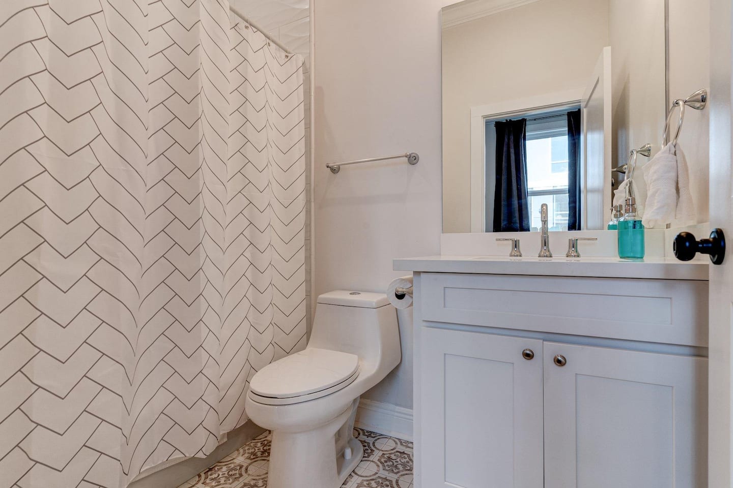 first bathroom space