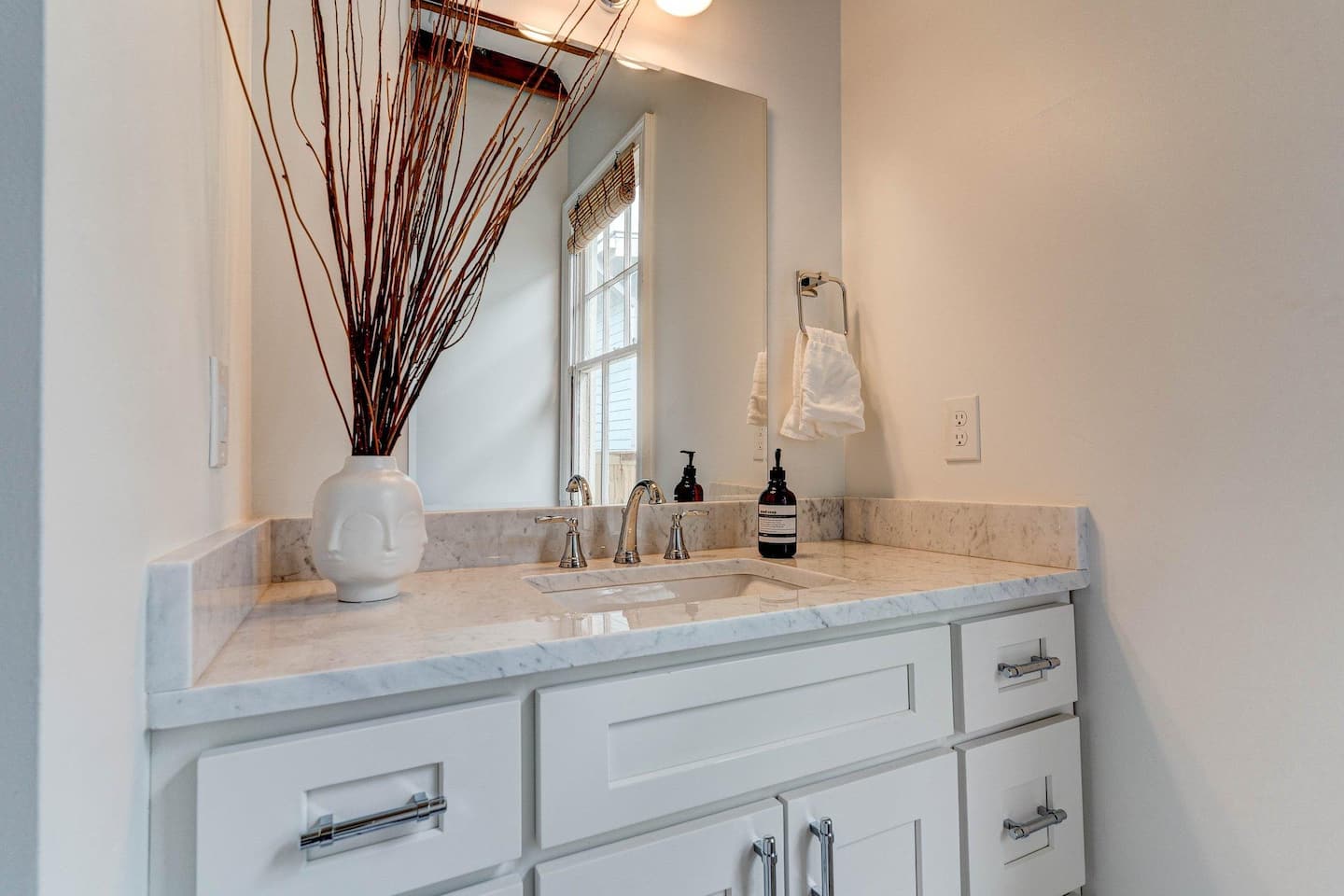 view of the bathroom sink | Half Bathroom