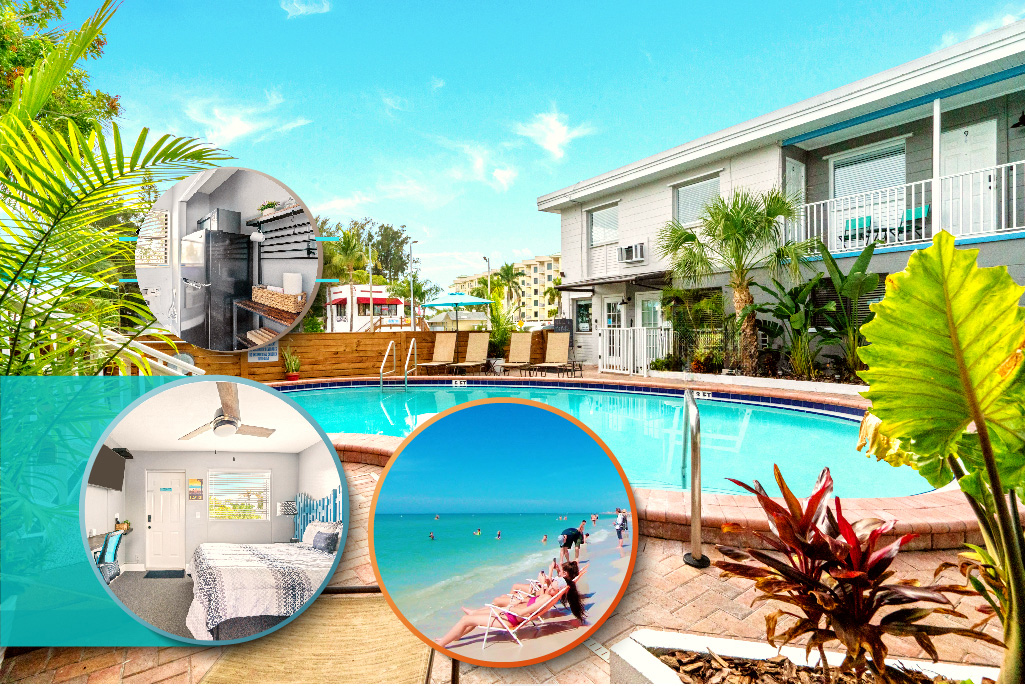 Steps to Beach, Htd Pool, Kitchenette #9 in Treasure Island, FL