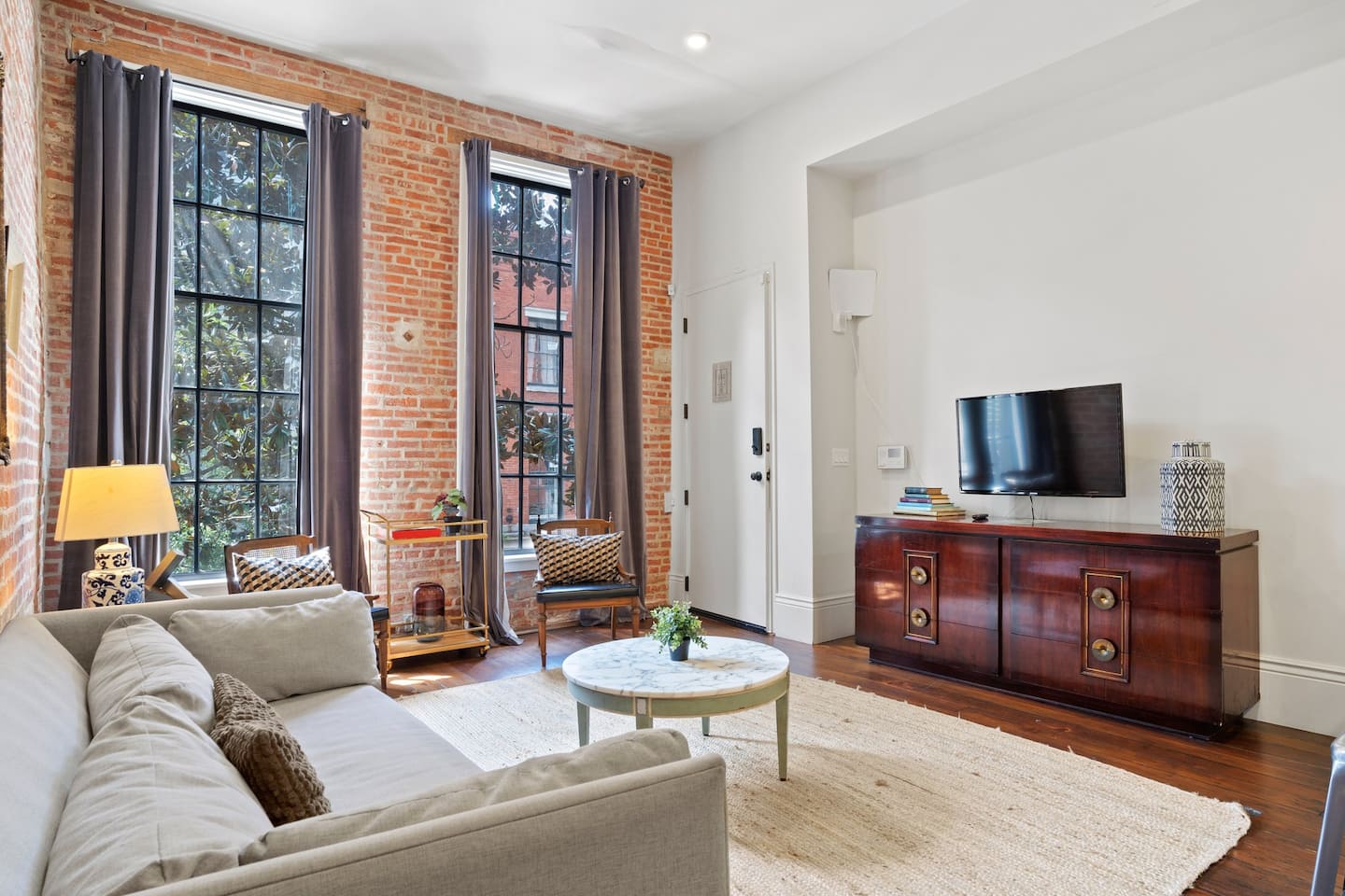 Living room space perfect for lounging