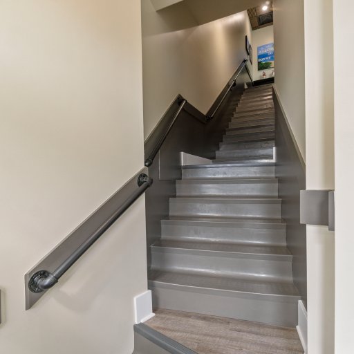 Private Indoor Staircase to the Second-Floor Loft