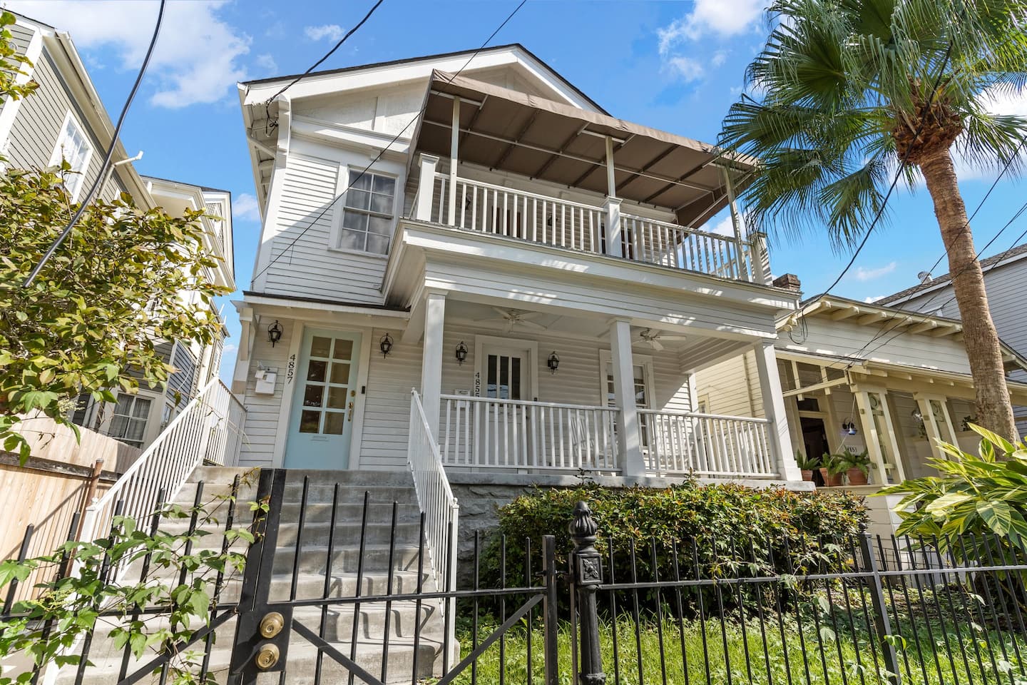 Classic New Orleans double just steps from lively Magazine Street.