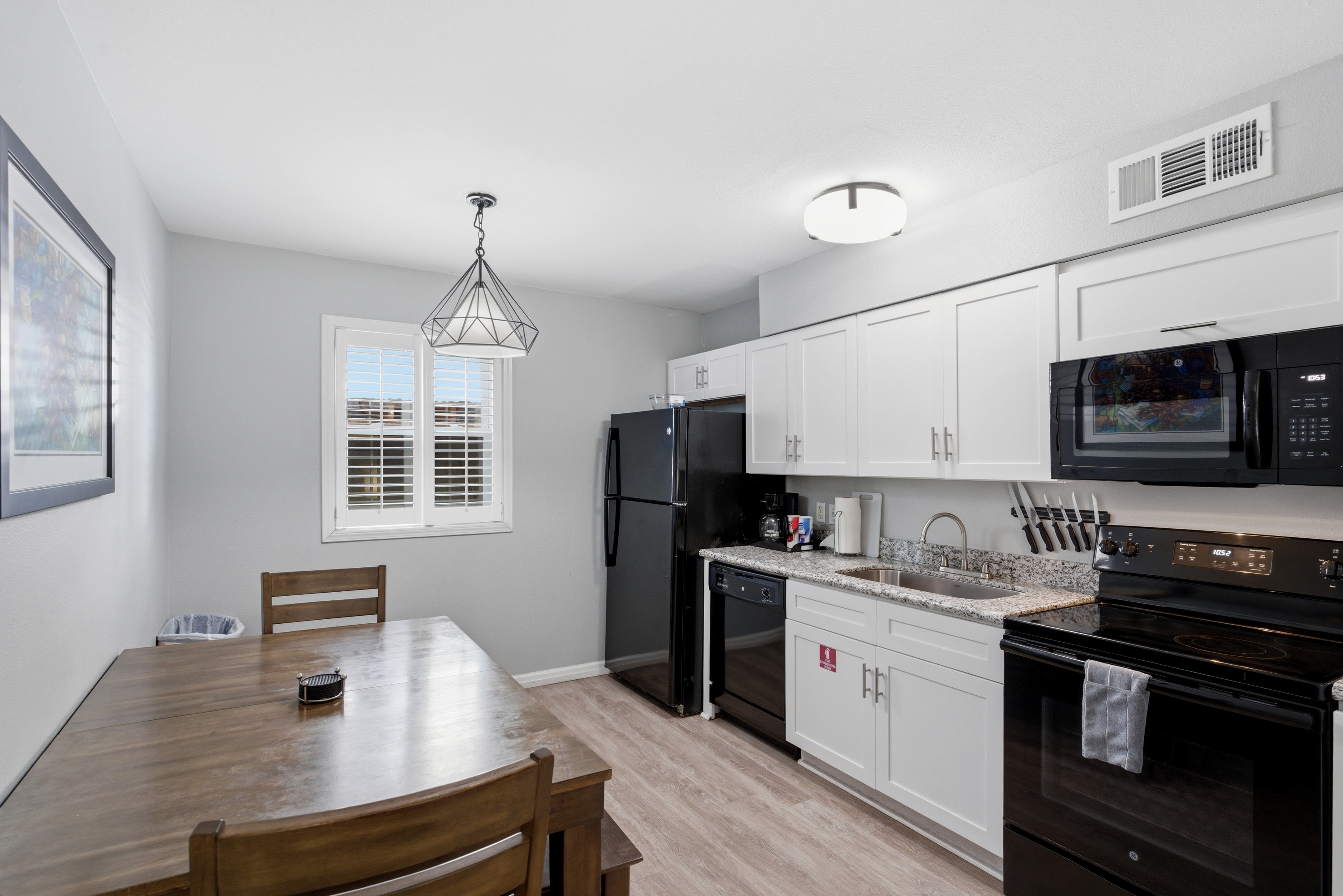 Modern kitchen ready for home cooking
