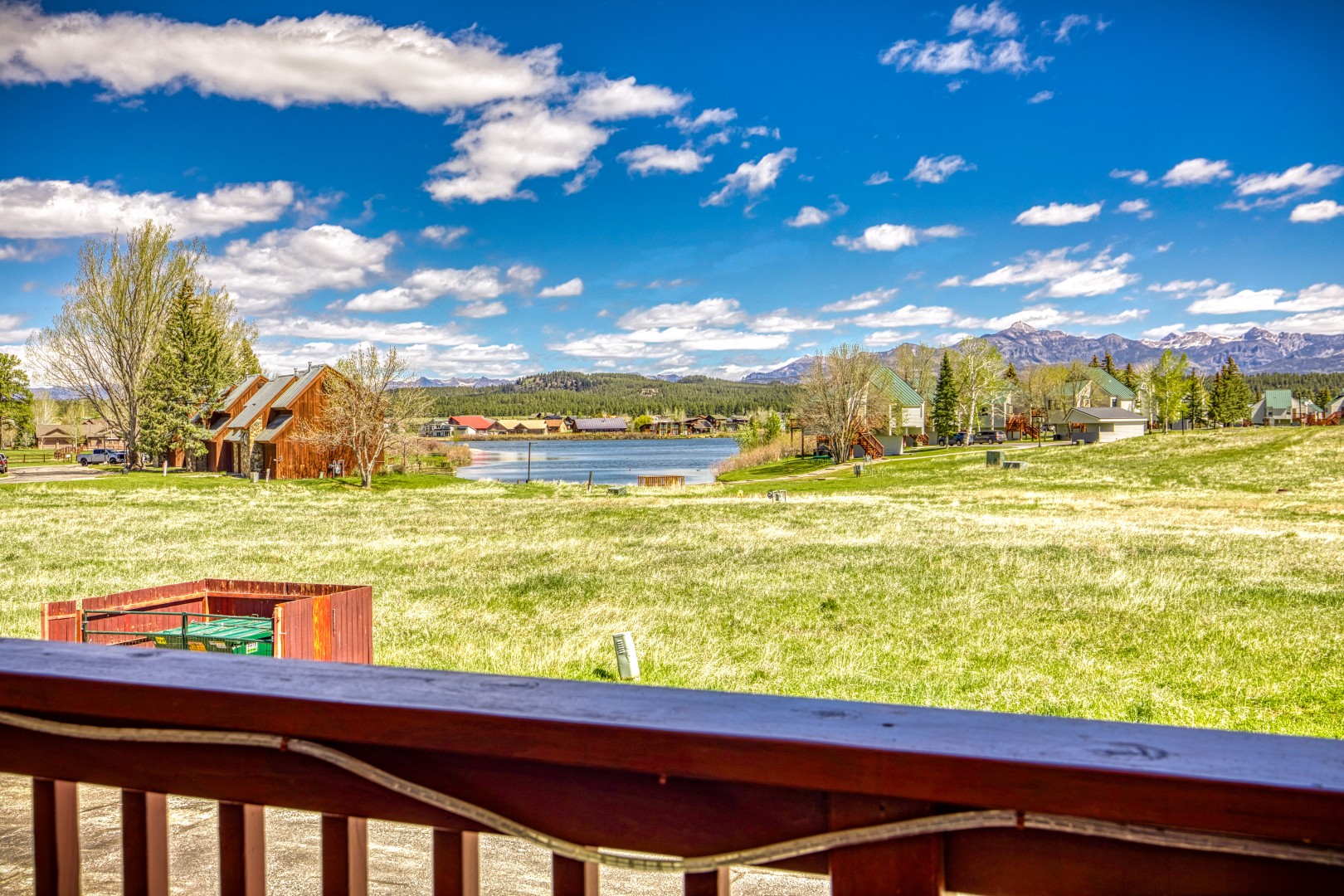 Beautiful Mountain and Lake Views from the townhome