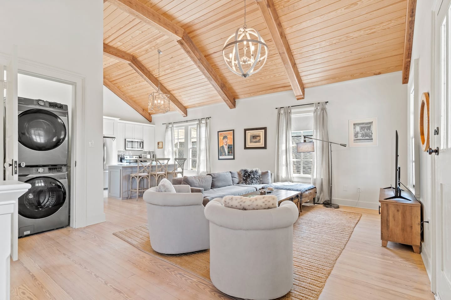 Washer and dryer on site