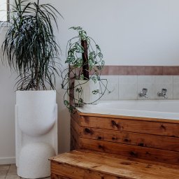 Bathroom finished staging